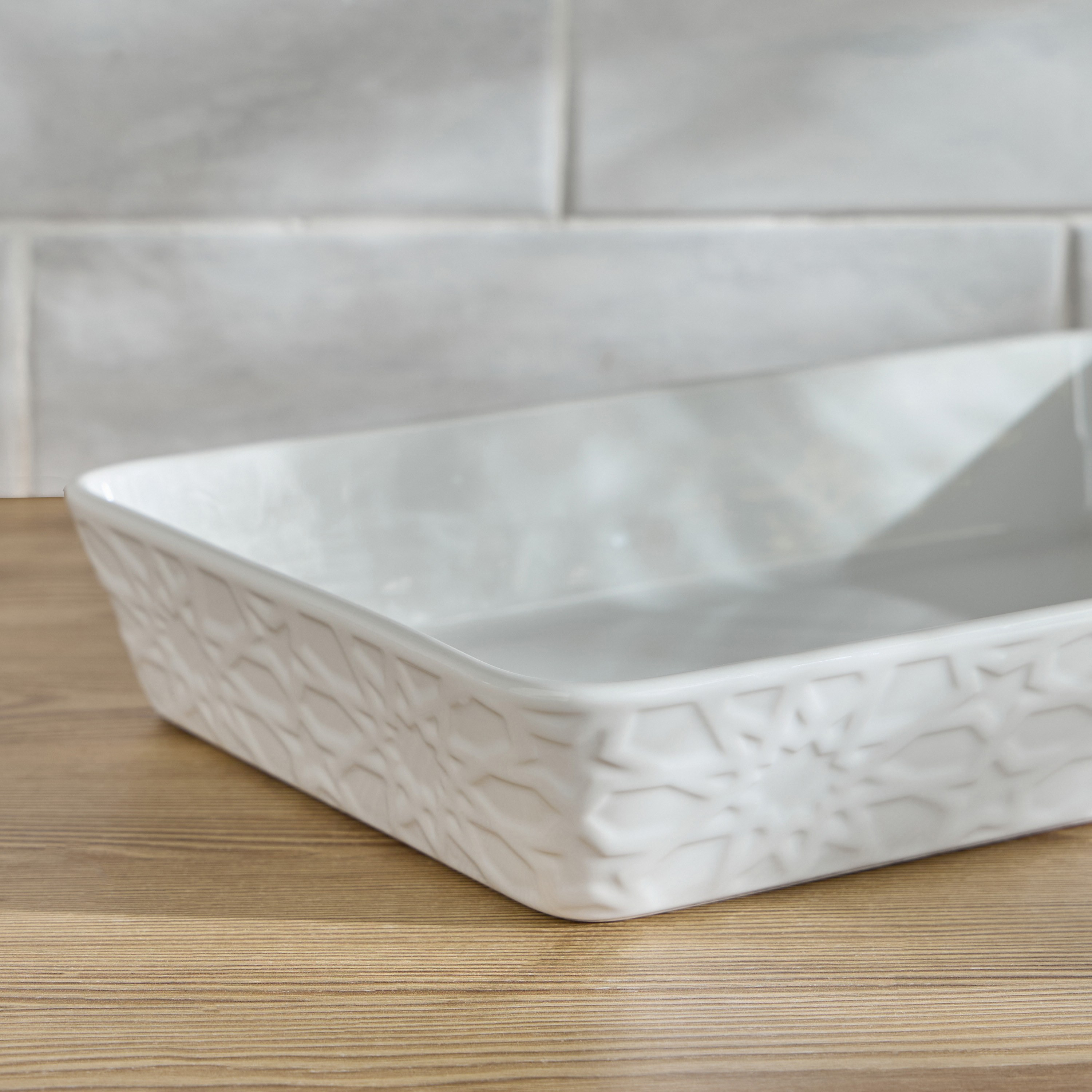 Mashrabiya Porcelain Baking Dish - 20x30 cm-household-kitchen-bakeware-bakingdishes-image-2