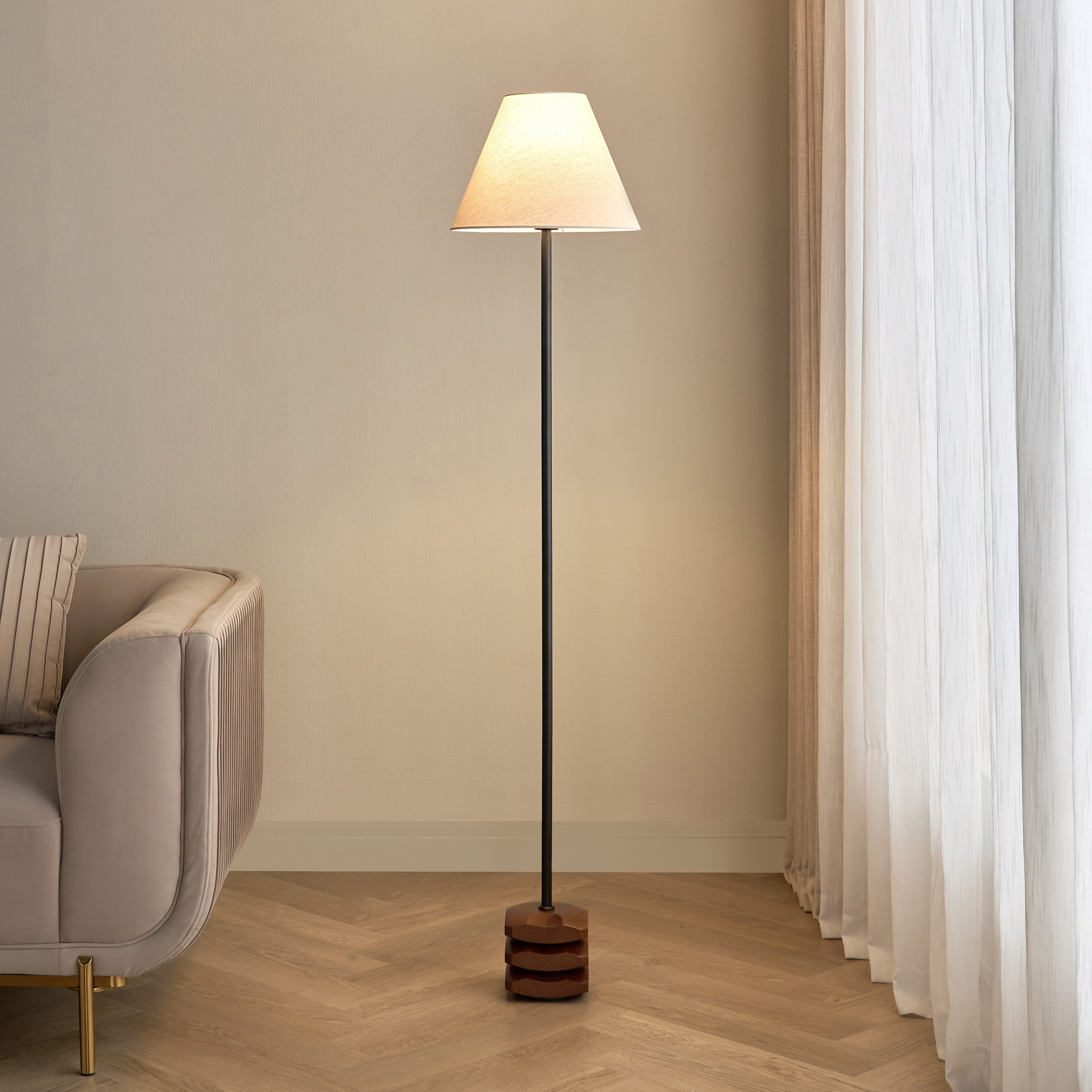Anselm Wooden Floor Lamp - 156 cm-household-lighting-floorlamps-image-2
