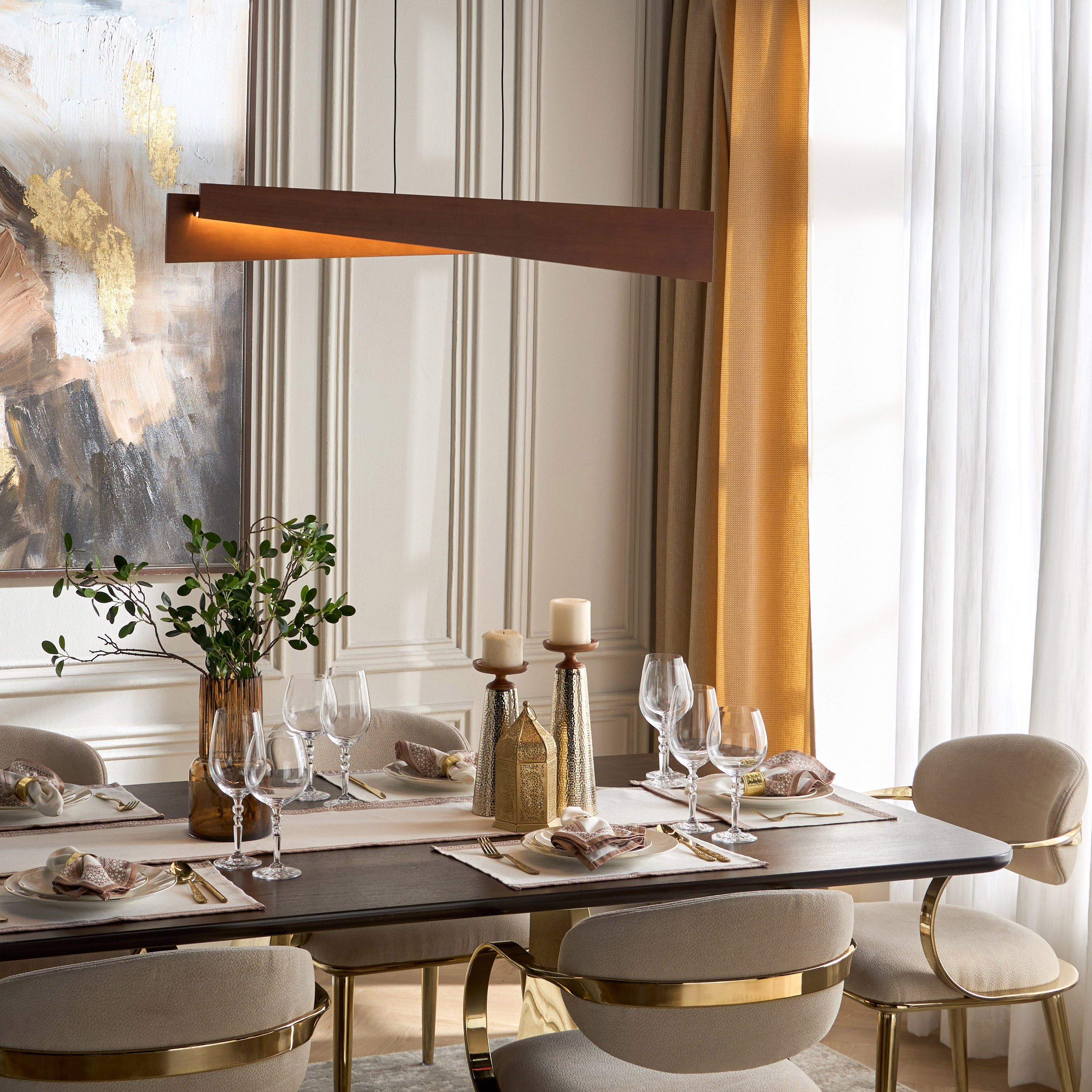 مصباح معلق ليد خشبي - ليبيز-household-lighting-ceilinglamps-pendantlamps-image-4