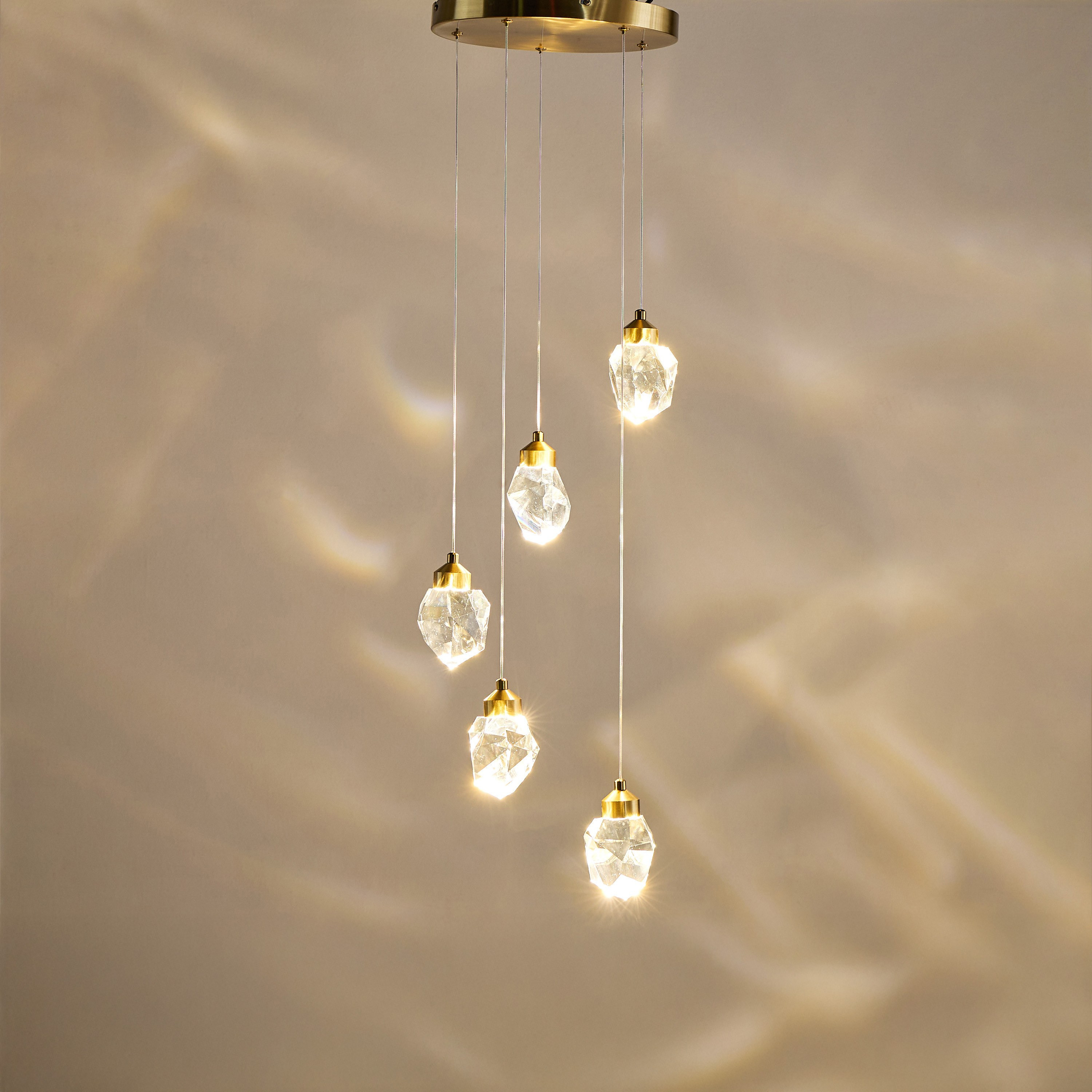 Alodia 5-Light Crystal LED Pendant Lamp-household-lighting-ceilinglamps-pendantlamps-image-2