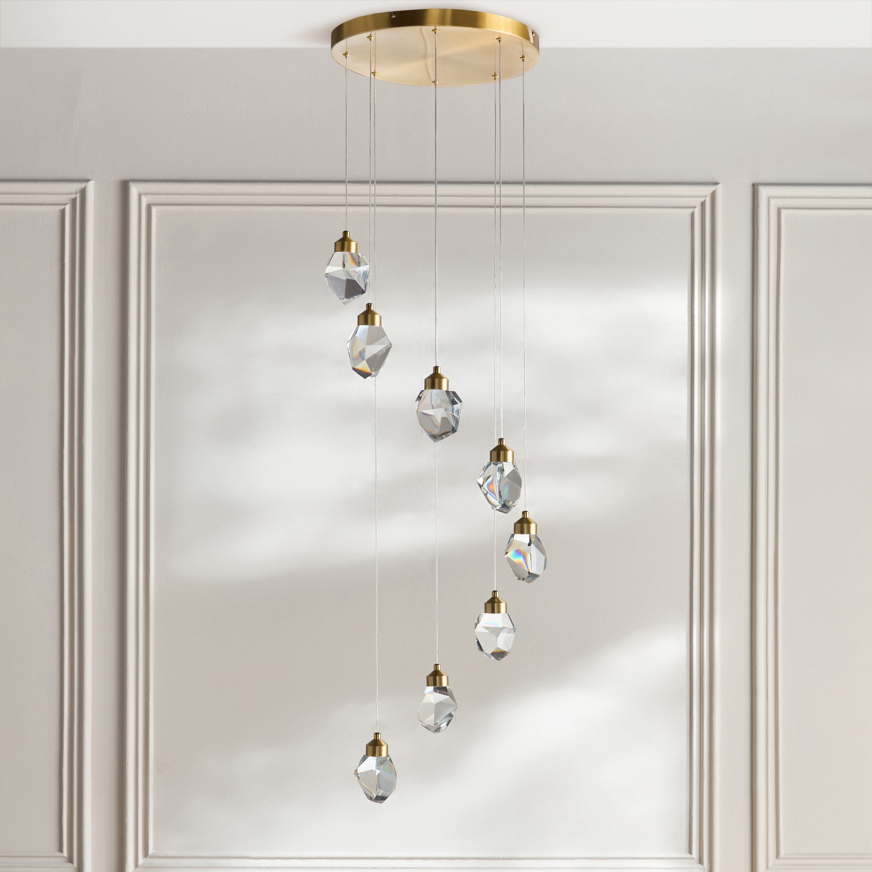 مصباح متدلي كريستال ليد 8 لمبات - ألوديا-household-lighting-ceilinglamps-pendantlamps-image-1