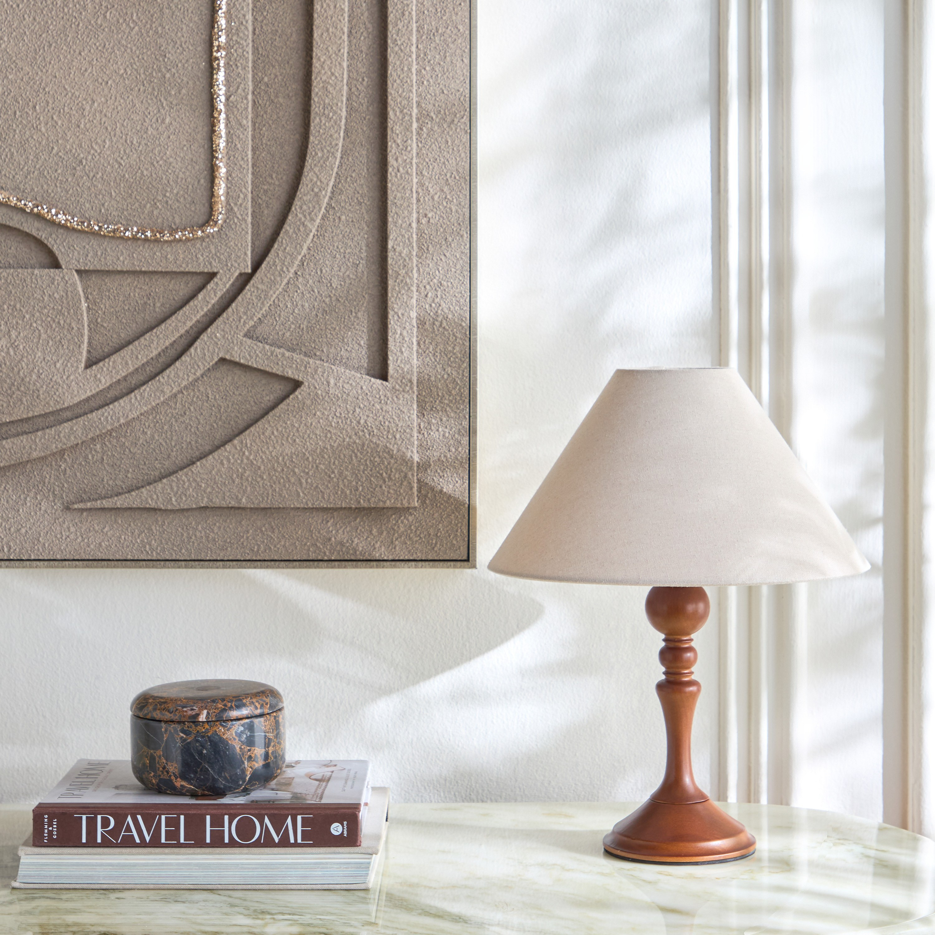 مصباح طاولة خشبي - إلكي - 40 سم-household-lighting-tableanddesklamps-image-5