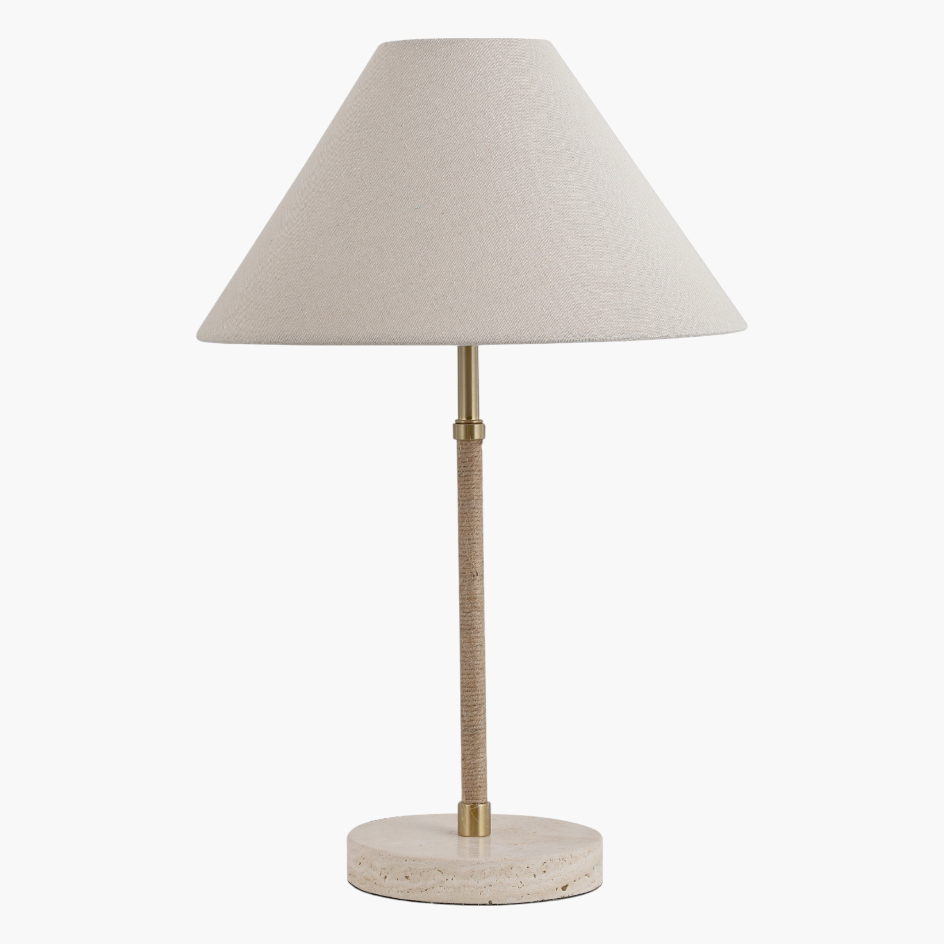 Gereon Travertine Table Lamp - 50 cm-household-lighting-tableanddesklamps-image-1