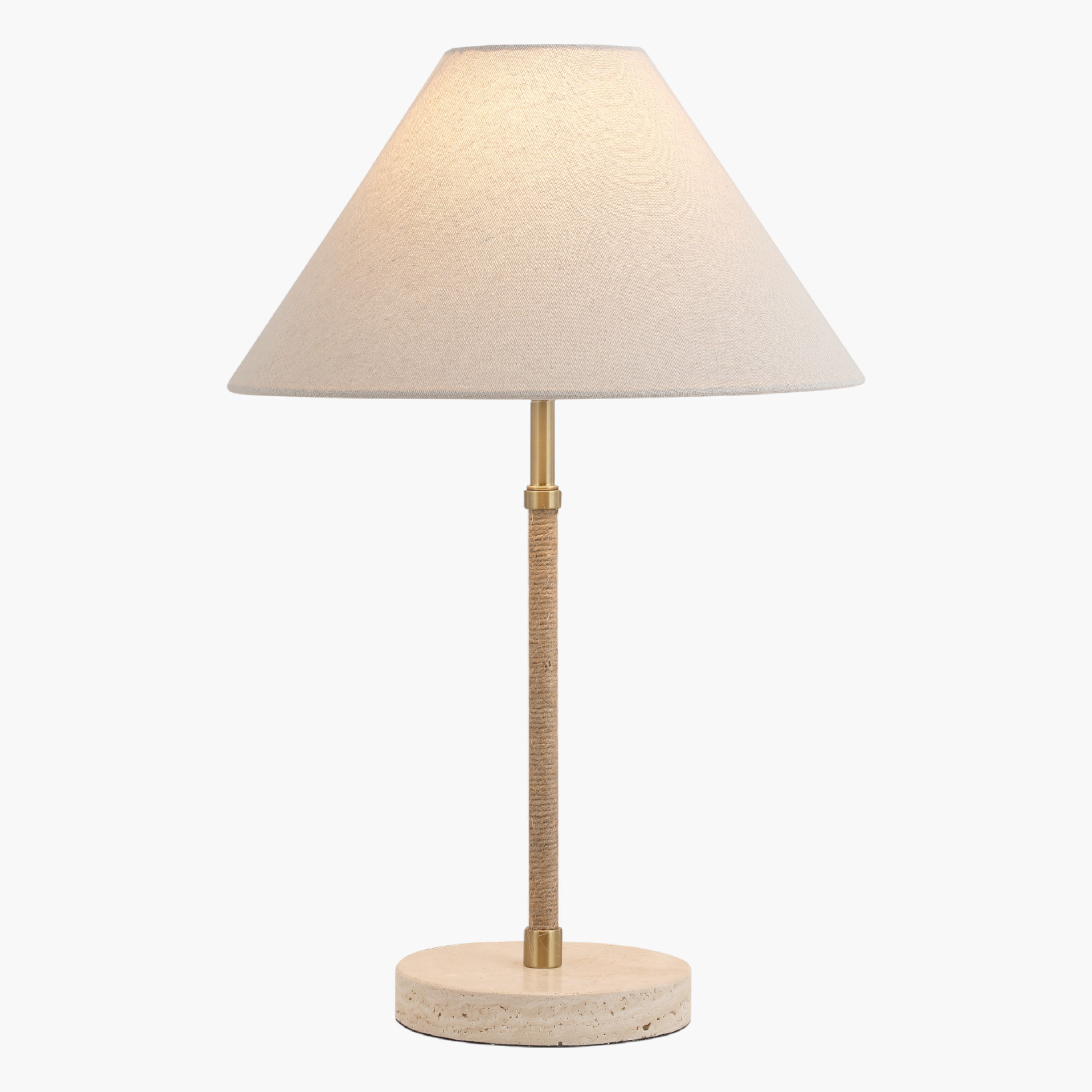 Gereon Travertine Table Lamp - 50 cm-household-lighting-tableanddesklamps-image-2