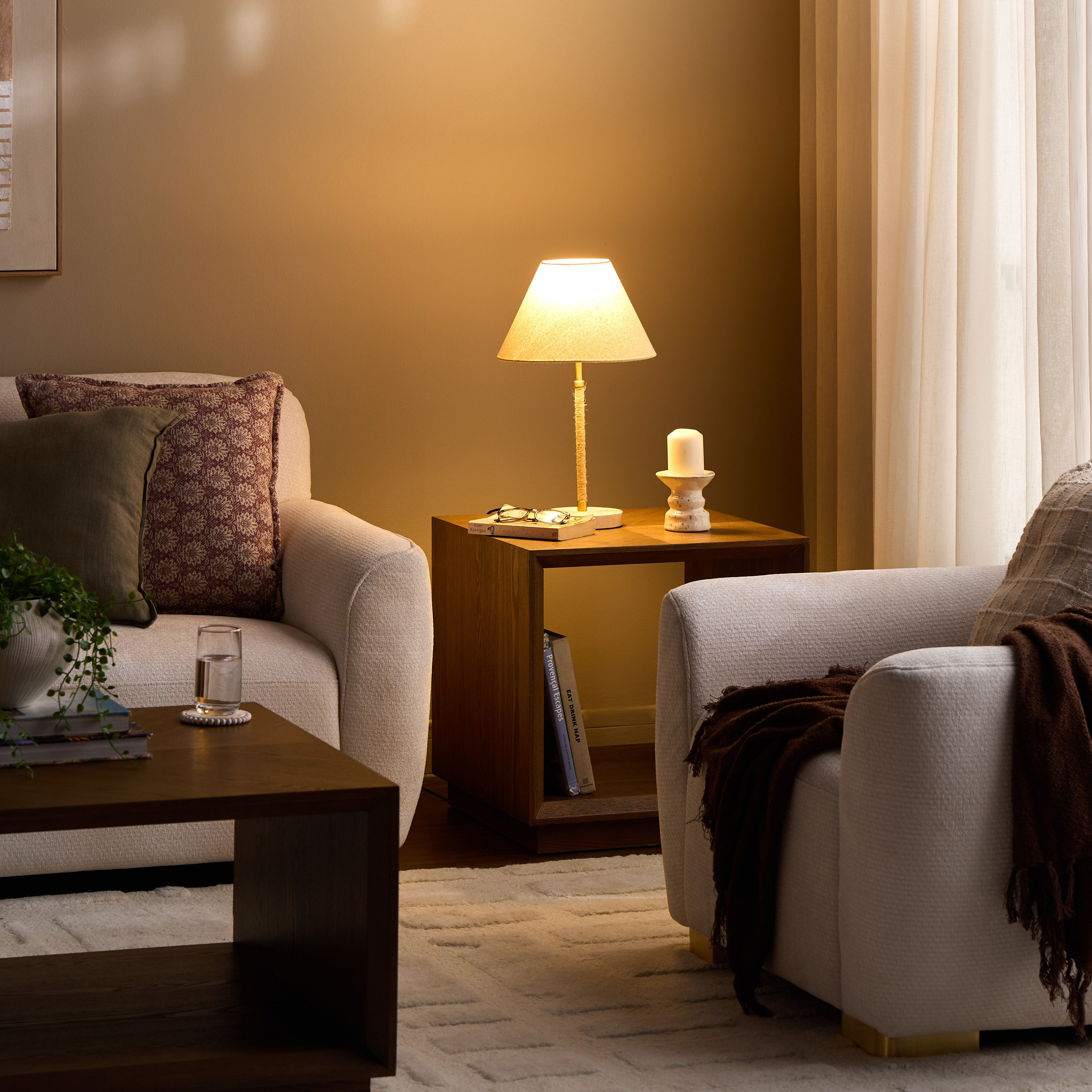 مصباح طاولة ترافيرتين - جيريون - 50 سم-household-lighting-tableanddesklamps-image-4