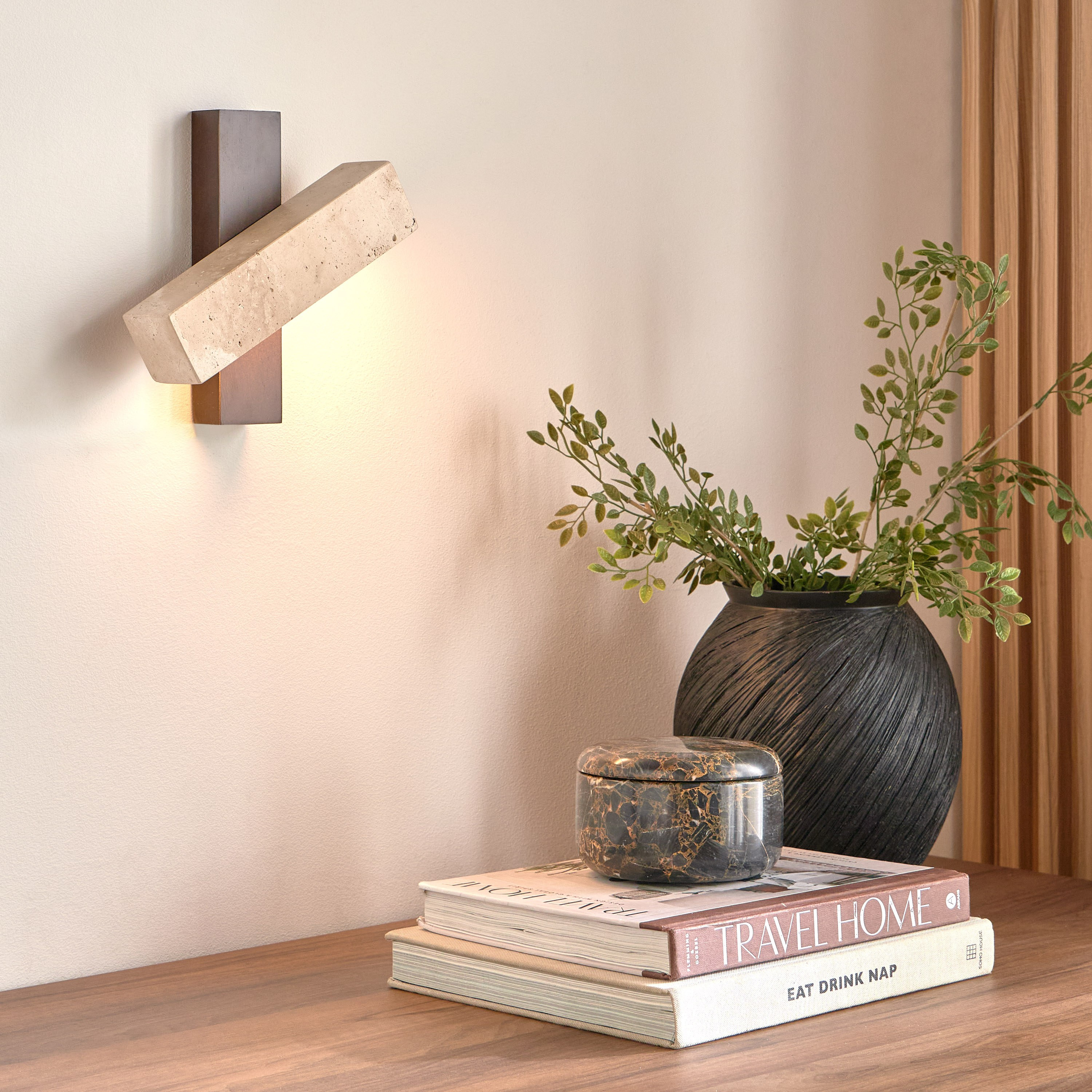 Putana Travertine Wall Lamp-household-lighting-walllamps-image-4