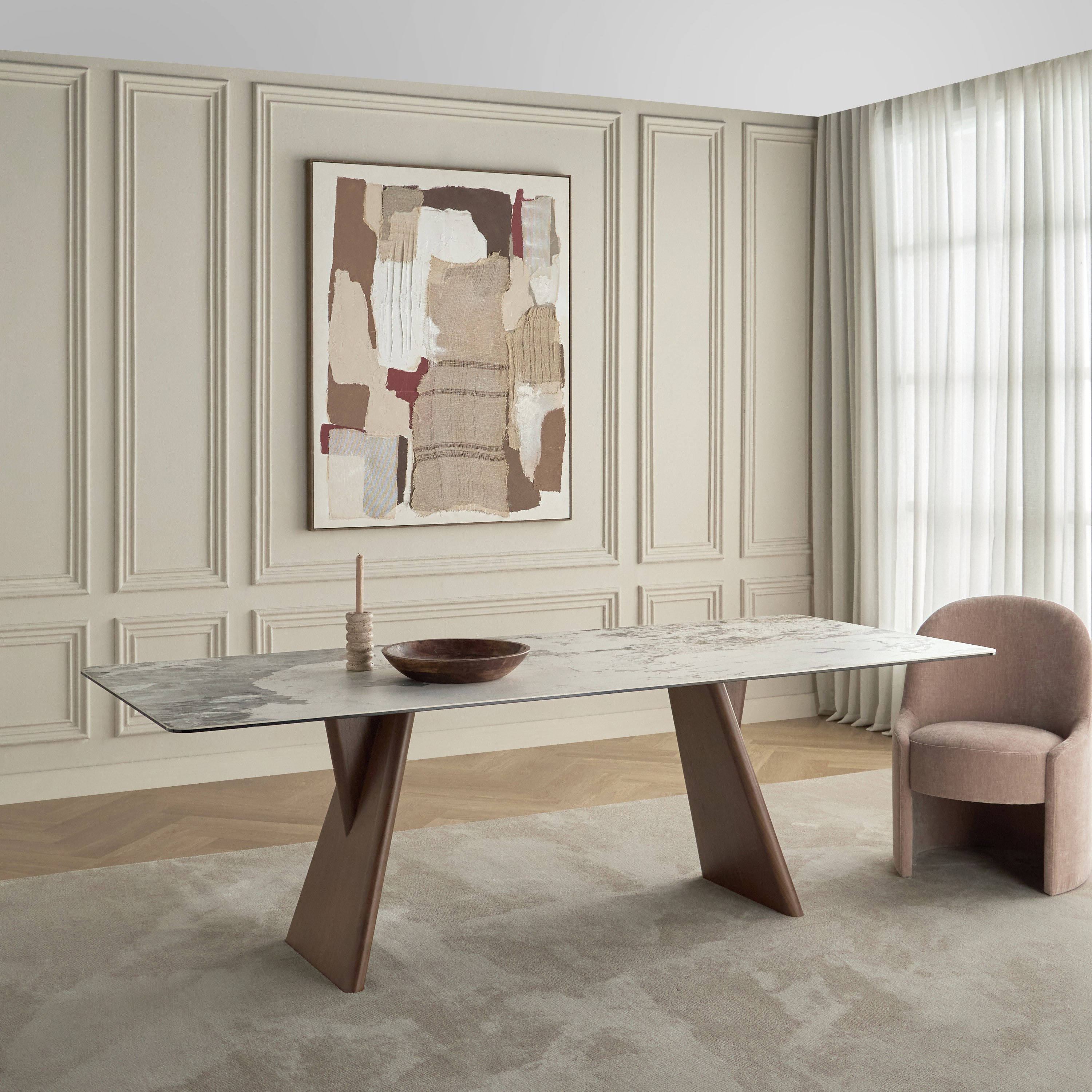 Henan 8-Seater Ceramic Top Dining Table