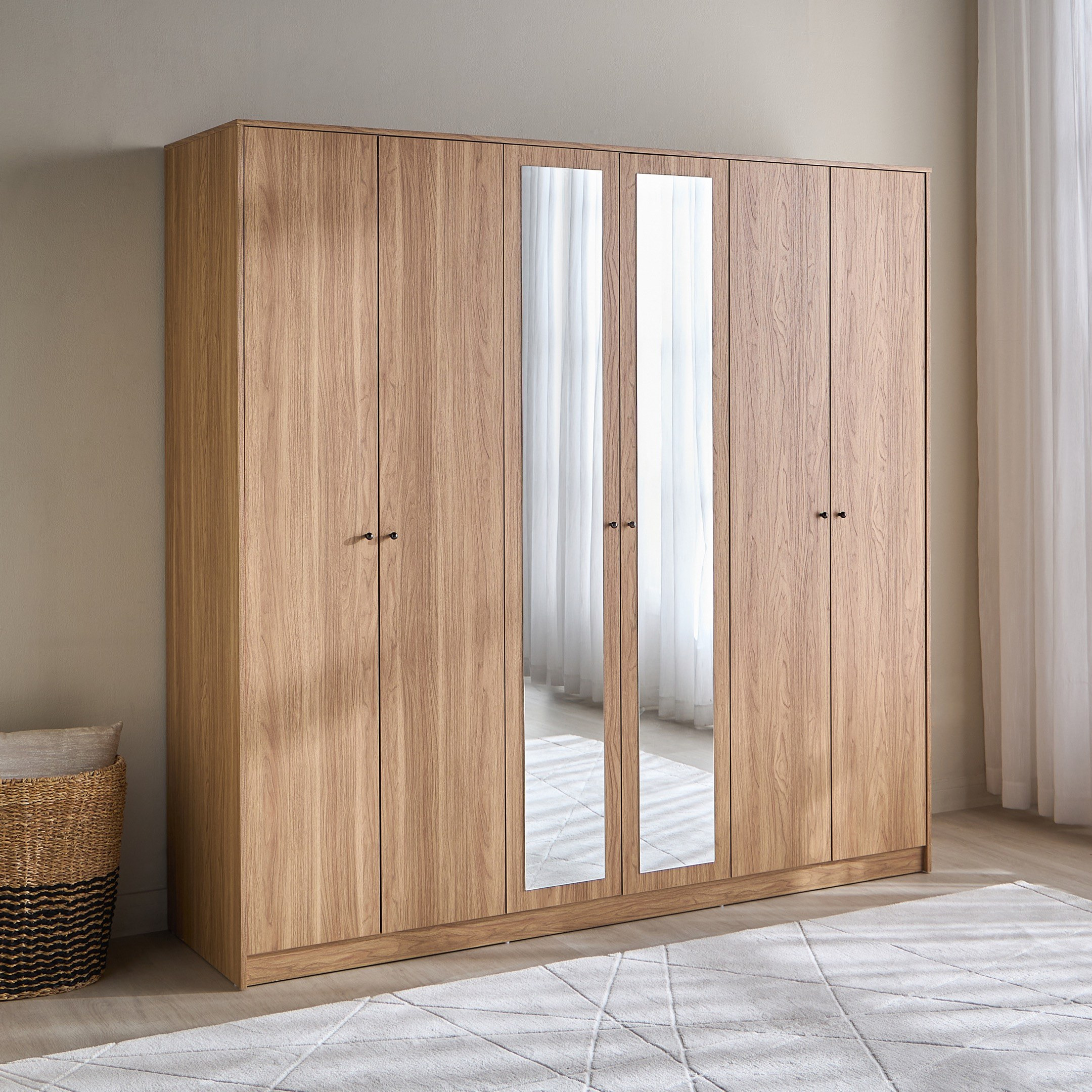 Forren 6-Door Wardrobe with Drawers