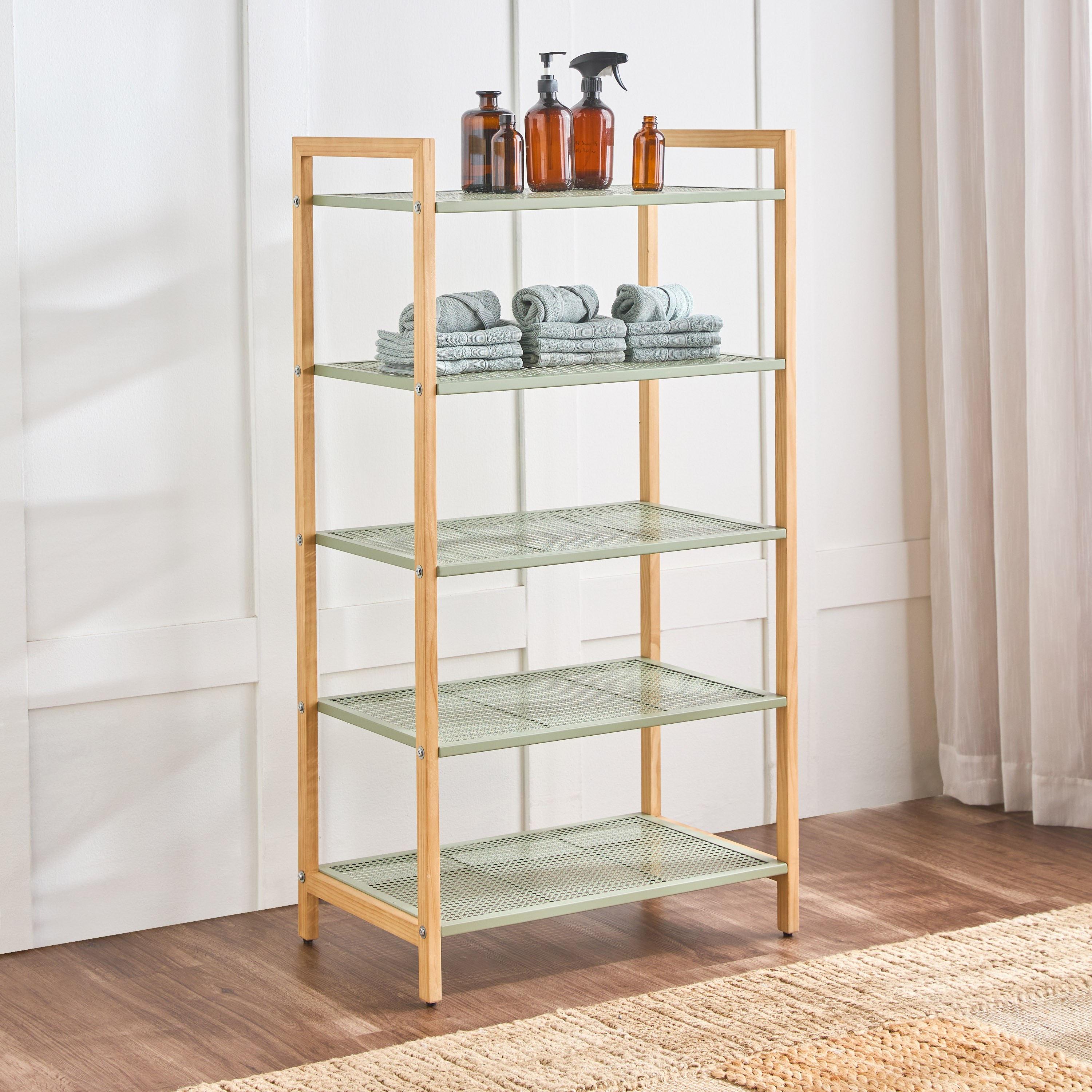 Ricky 5-Tier Storage Rack-household-bathandlaundry-bathroomorganizing-bathroomracksandtrolleys-image-1