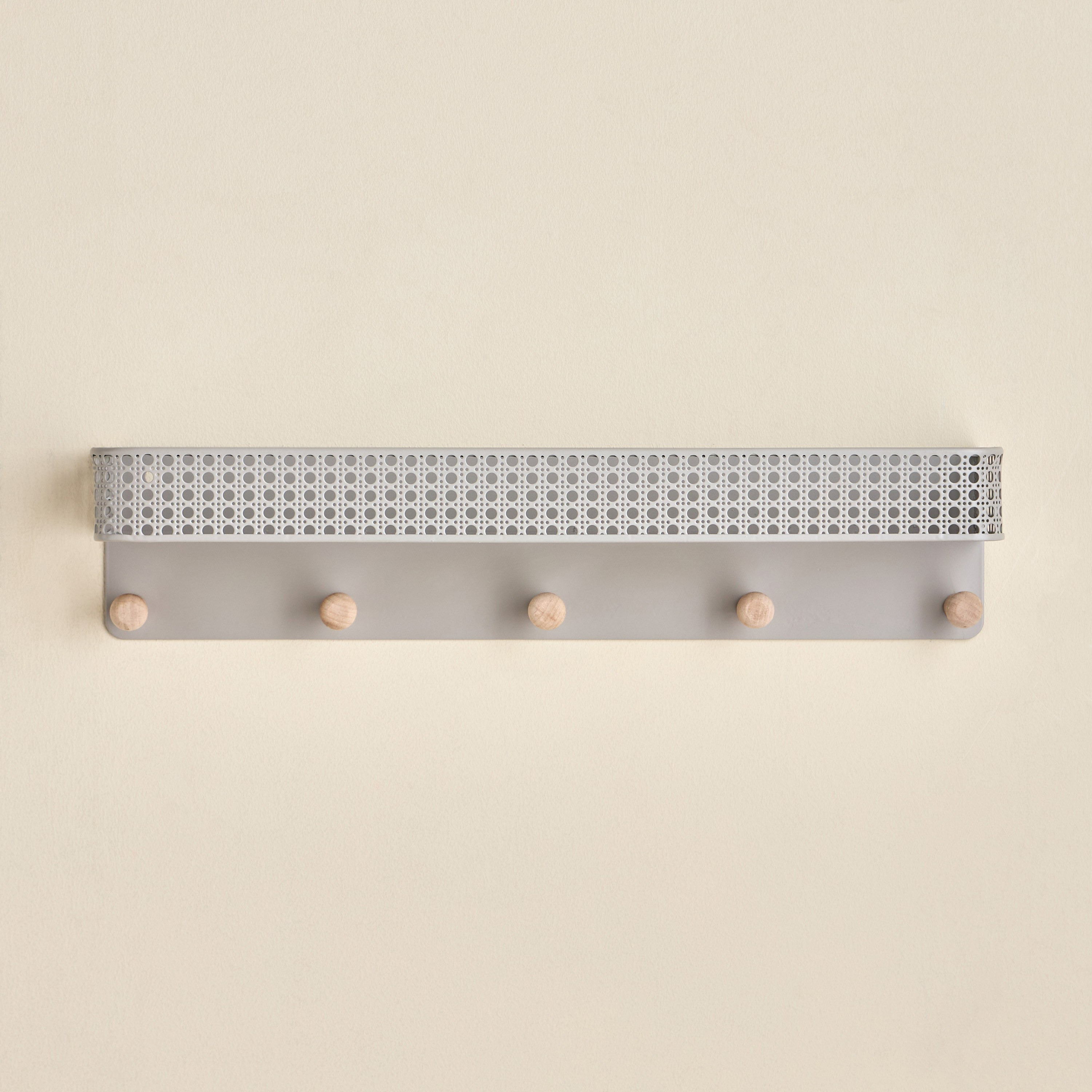 Ricky 5-Slot Wall Hook with Storage-household-bathandlaundry-bathroomorganizing-wallfixturesandhooks-image-2