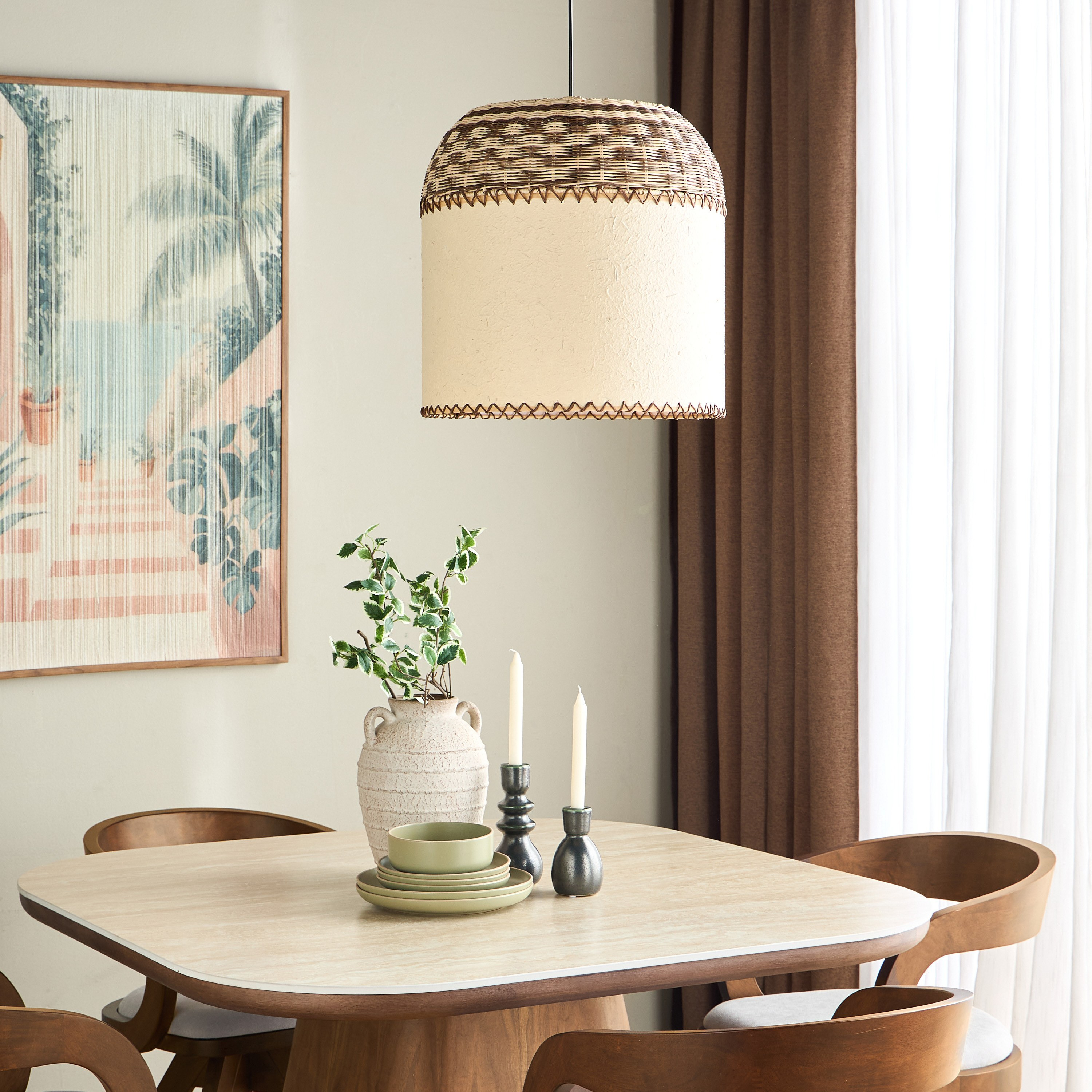 Weiss Rattan Pendant Lamp-household-lighting-ceilinglamps-pendantlamps-image-4