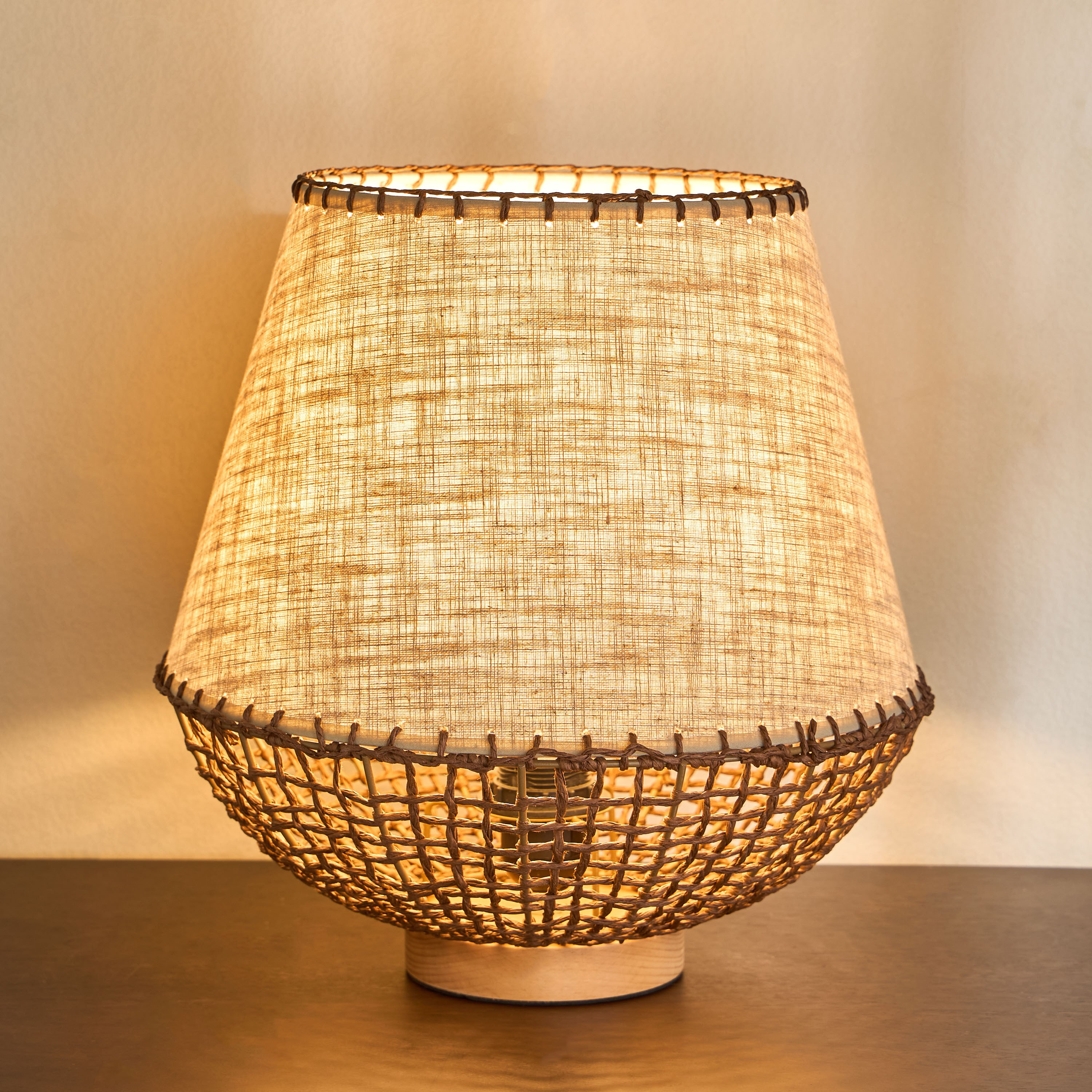 Otto Paper Rope Table Lamp - 35 cm-household-lighting-tableanddesklamps-image-2