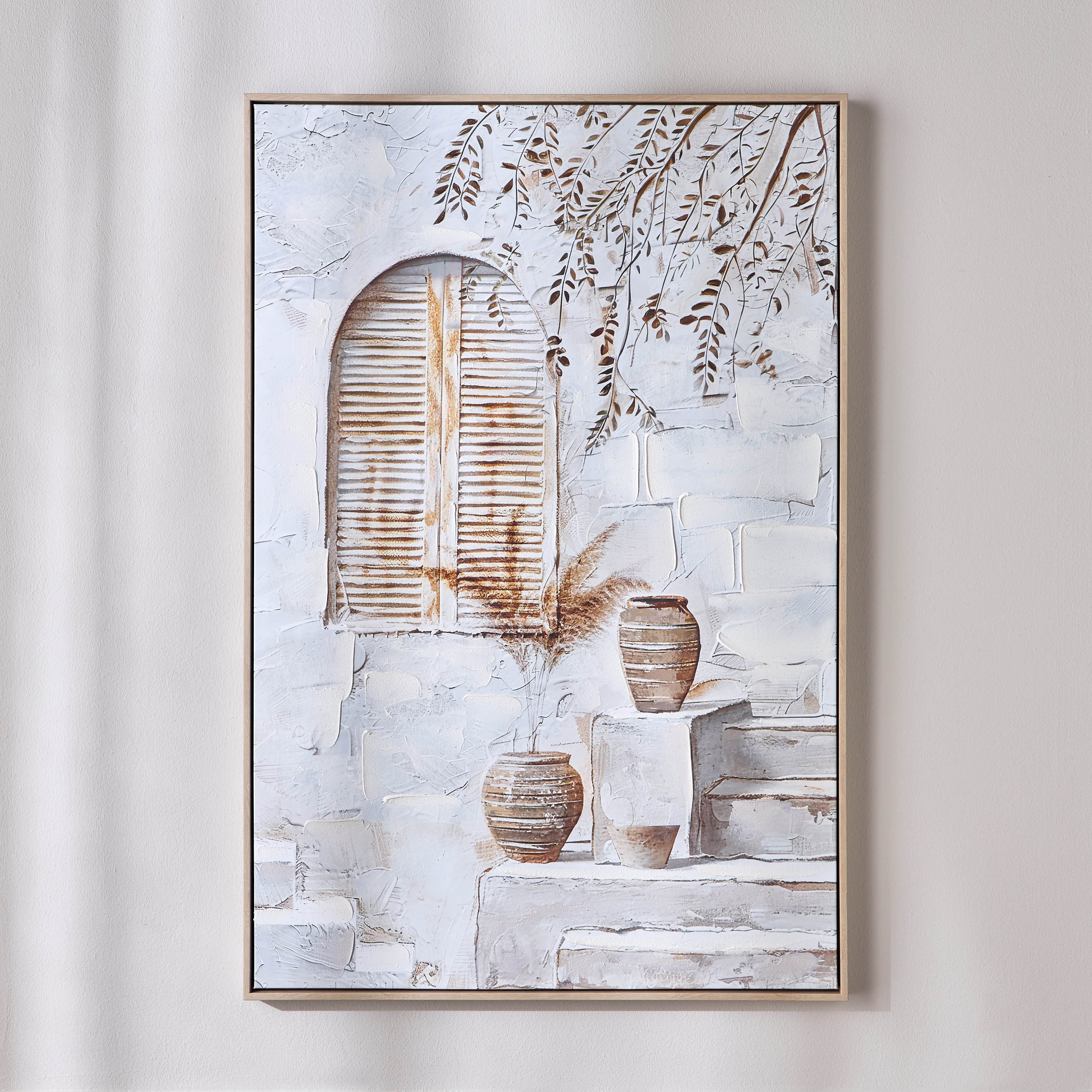 Driftwood Framed Canvas Wall Art - 80x120 cm-household-walldecorandmirrors-wallart-image-1