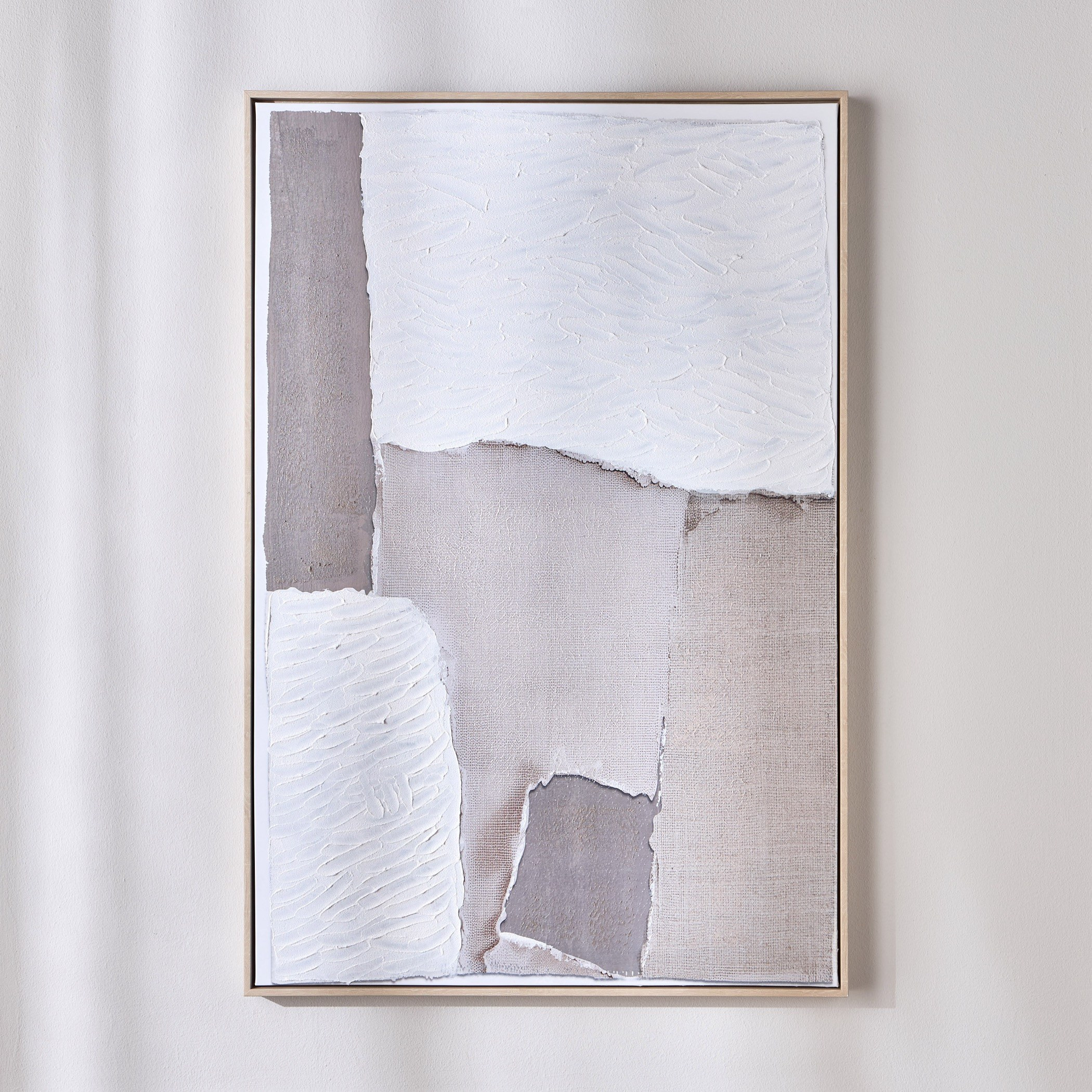 Pulse Hand-Painted Framed Canvas Art - 80x120 cm