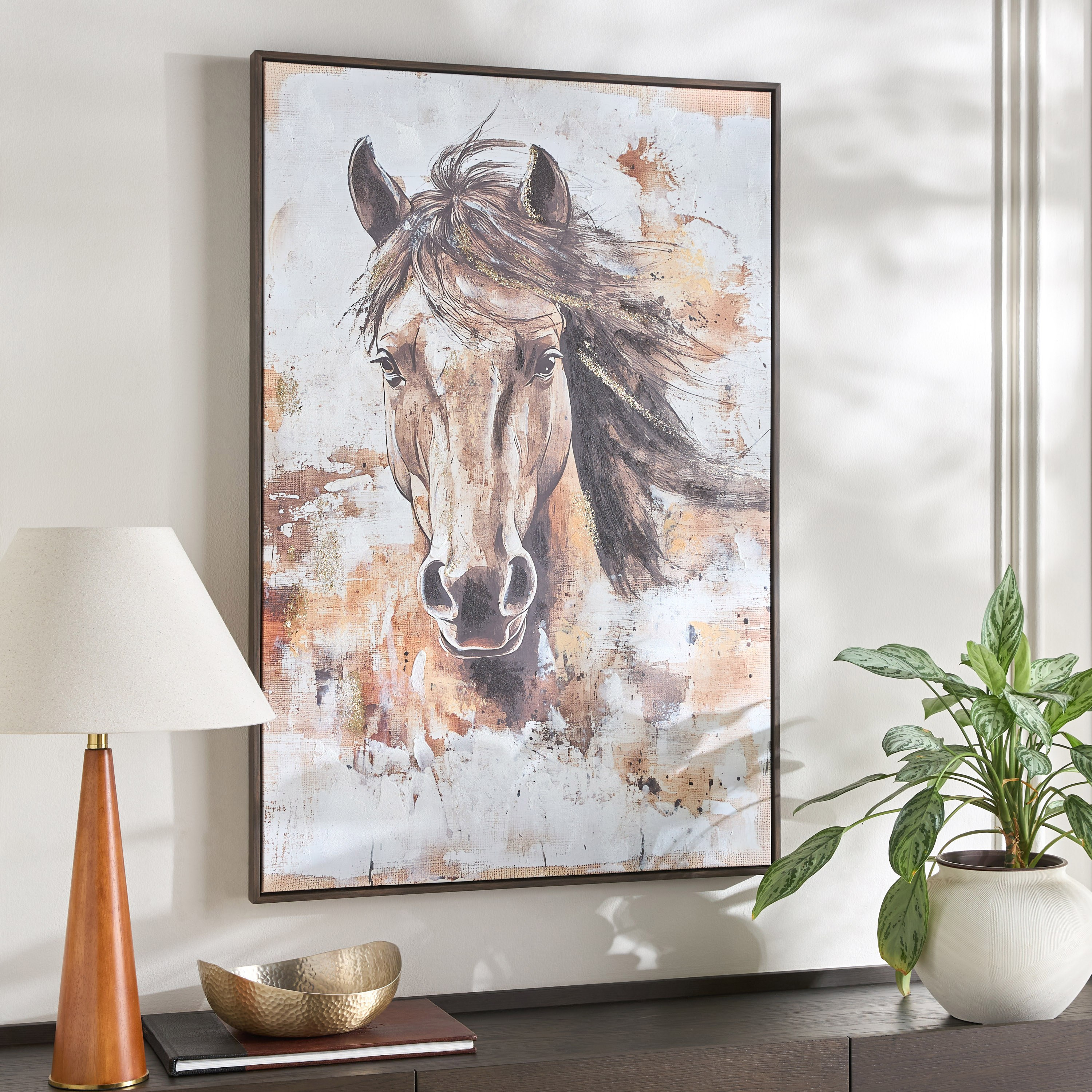 زينة حائط كانفاس مؤطرة - سترايد - 80x120 سم-household-walldecorandmirrors-wallart-image-1
