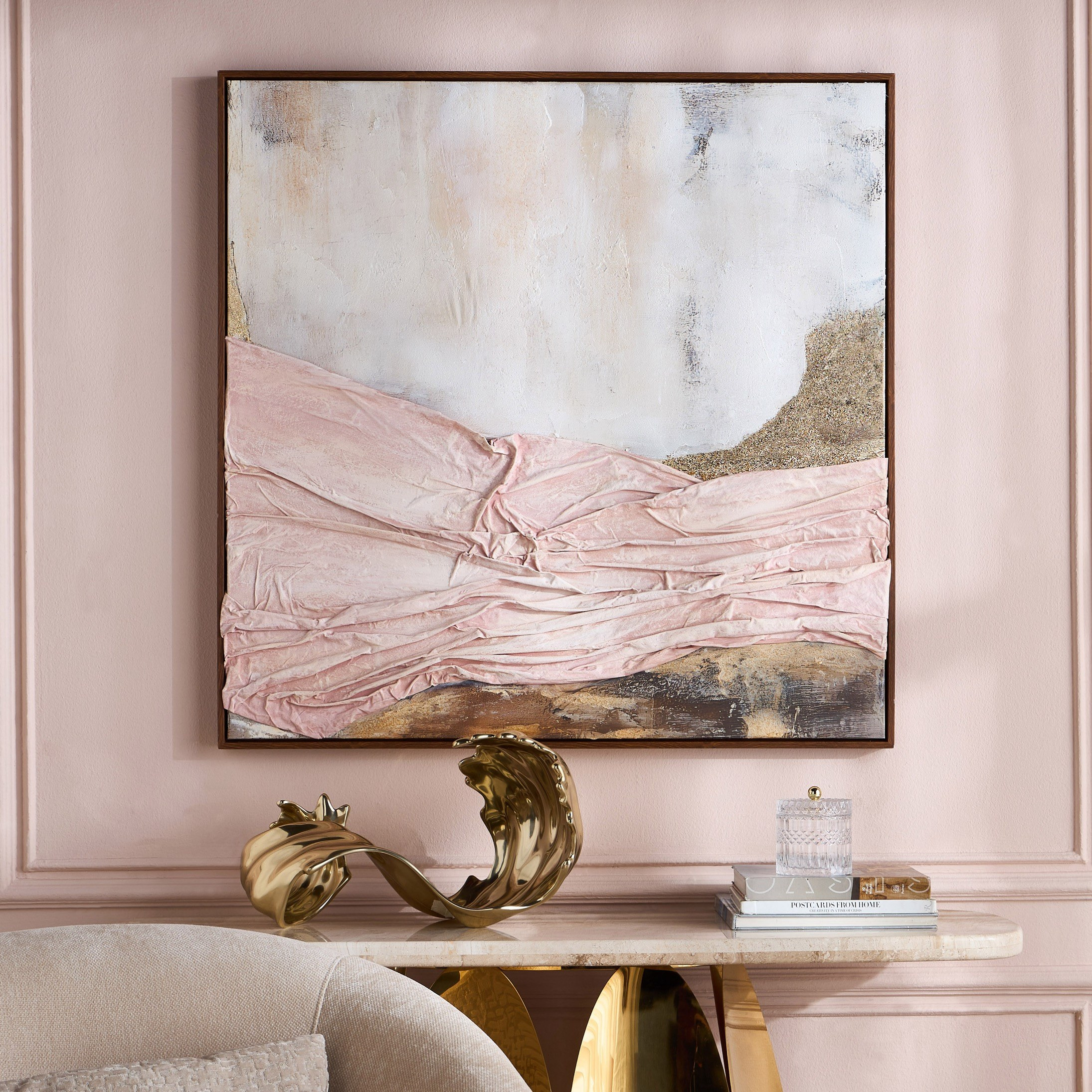 Elysium Framed Canvas Wall Art - 100x100 cm-household-walldecorandmirrors-wallart-image-3