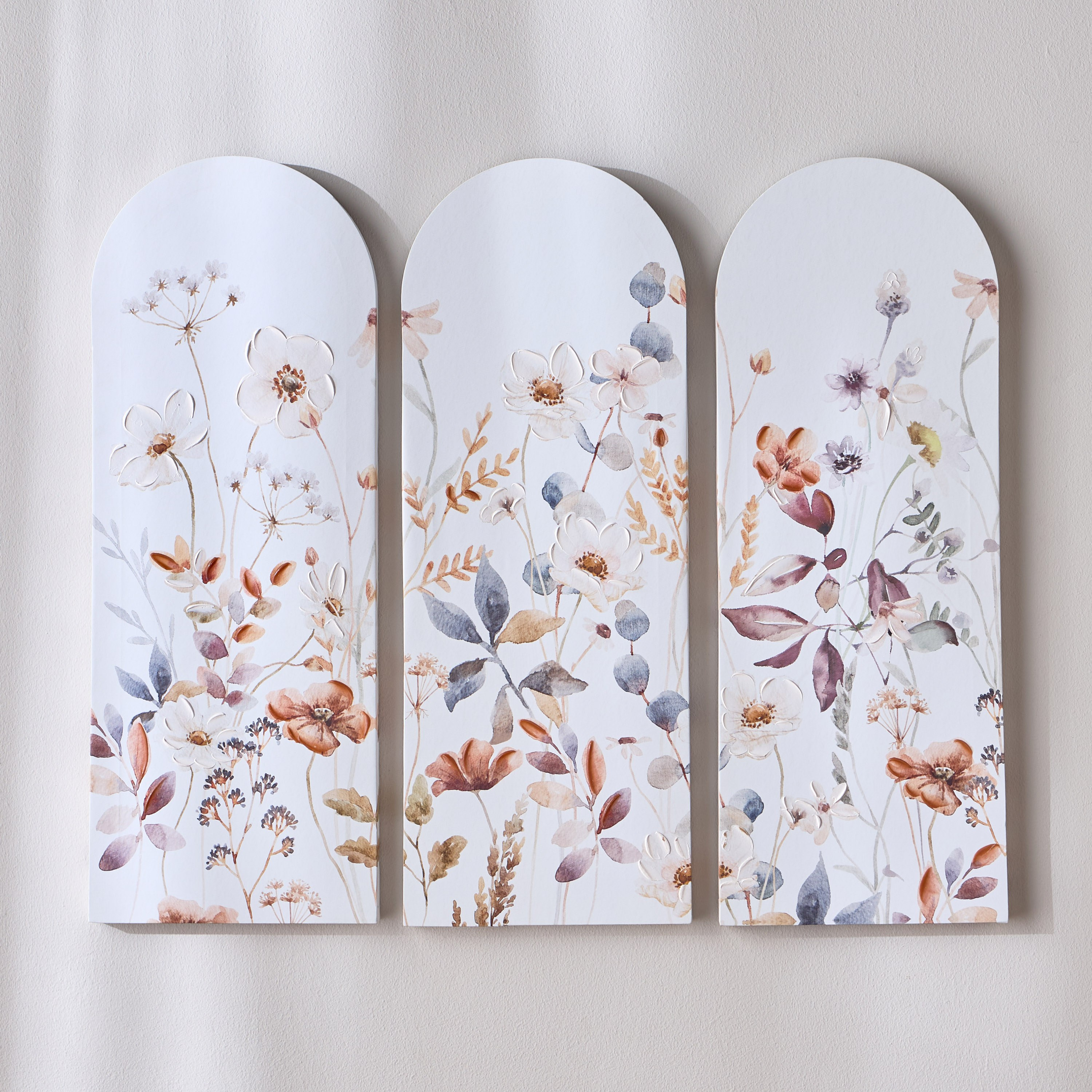 Harmonia 3-Piece Unframed Canvas Wall Art Set - 30x80 cm