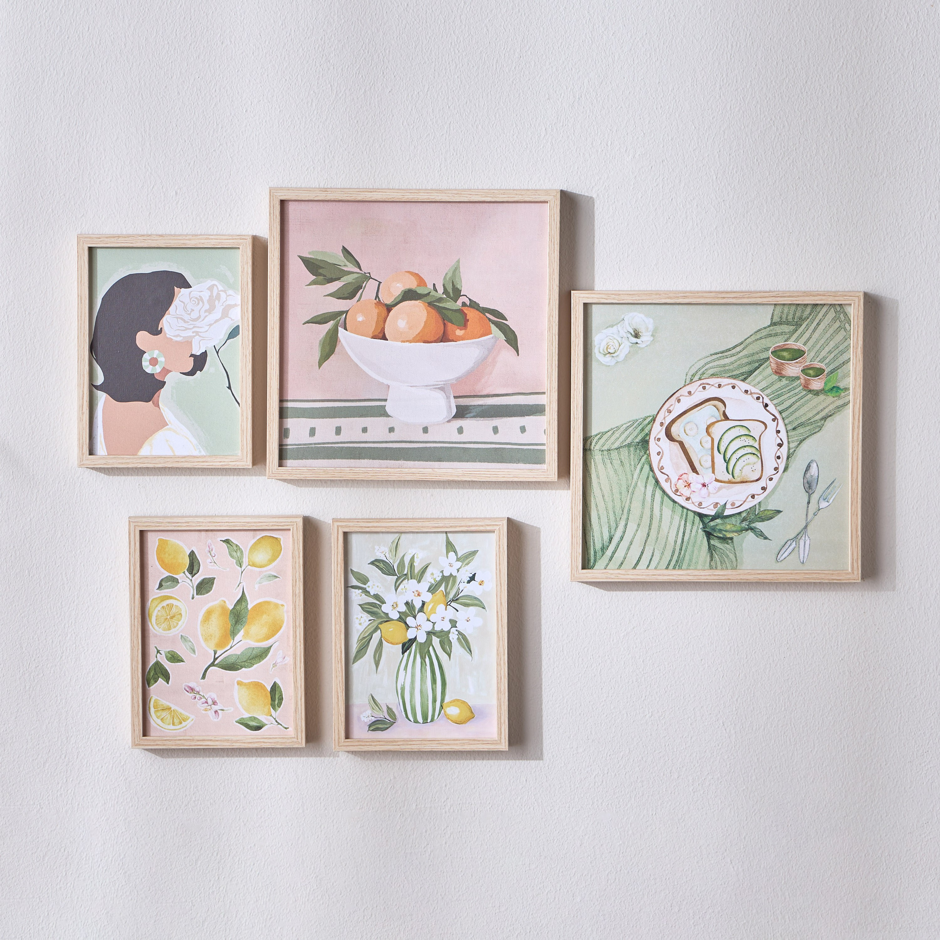 Nest 5-Piece Framed Canvas Wall Art Set-household-walldecorandmirrors-wallart-image-1