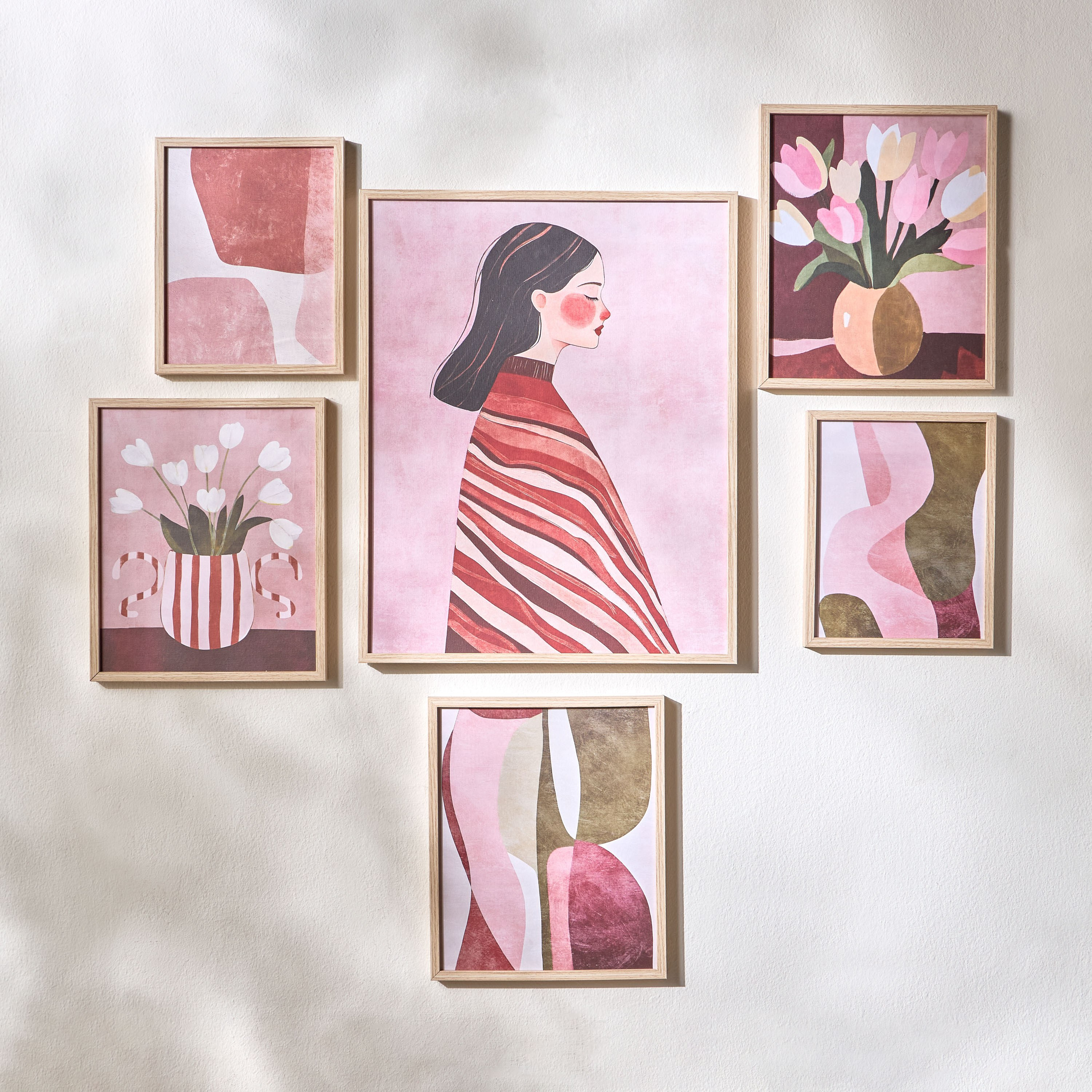 Shimmer 6-Piece Framed Canvas Wall Art Set-household-walldecorandmirrors-wallart-image-1