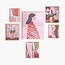 طقم زينة حائط كانفاس مؤطرة من 6 قطع - شيمر-household-walldecorandmirrors-wallart-image-1