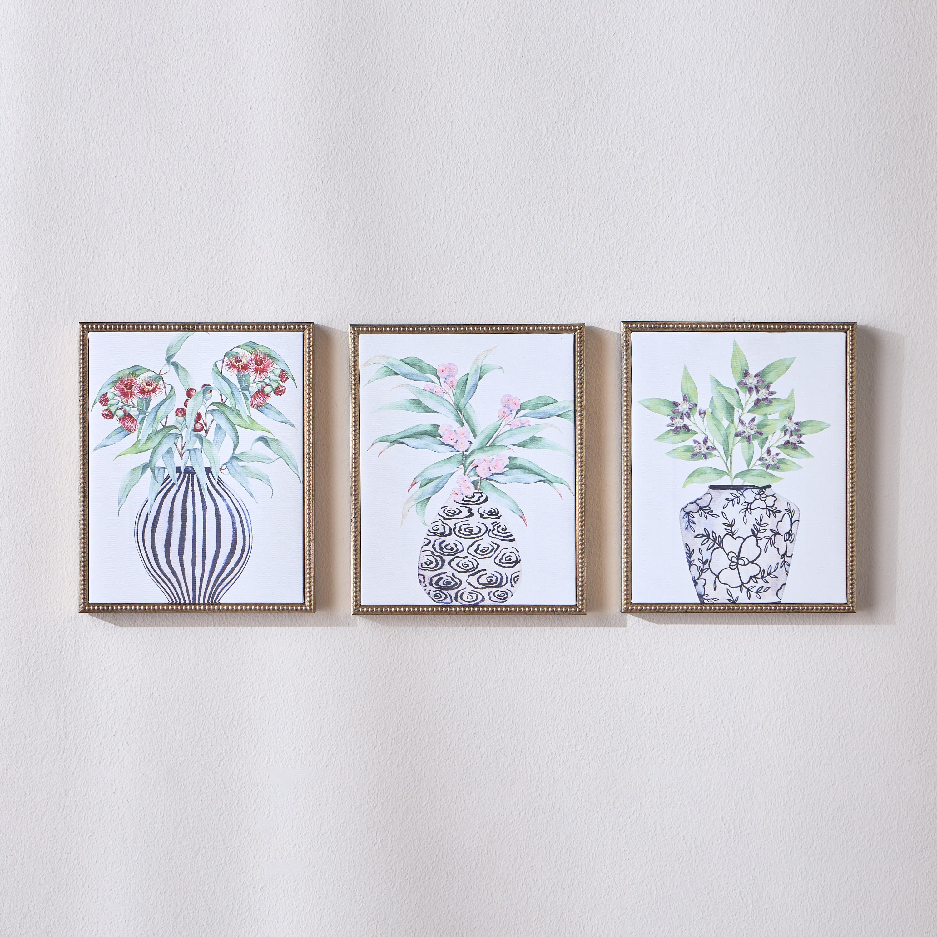 Cascade 3-Piece Framed Canvas Wall Art Set - 20x25 cm