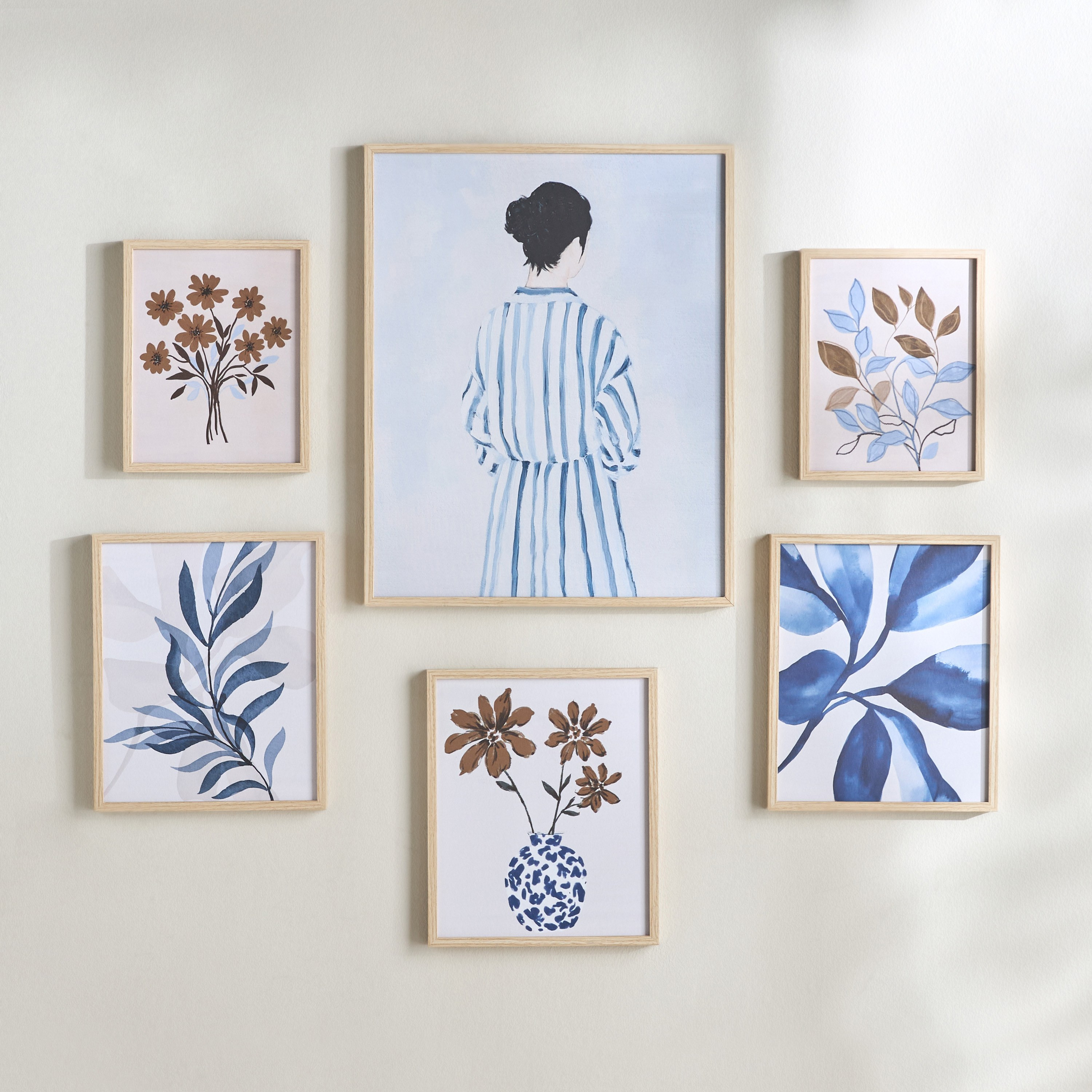 Glimpse 6-Piece Framed Canvas Wall Art Set-household-walldecorandmirrors-wallart-image-1