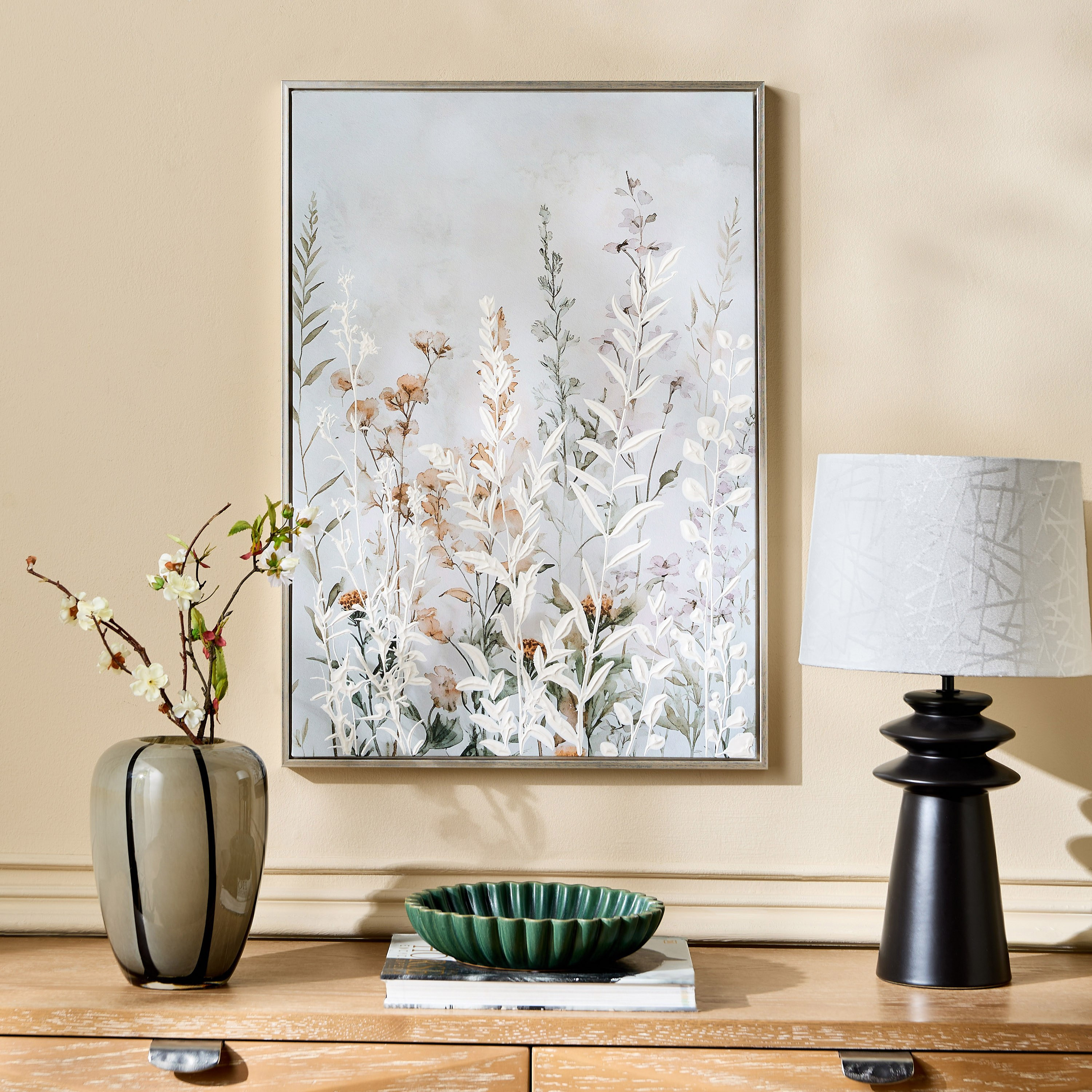 زينة حائط كانفاس مؤطرة - أبرييل - 50x70 سم-household-walldecorandmirrors-wallart-image-3