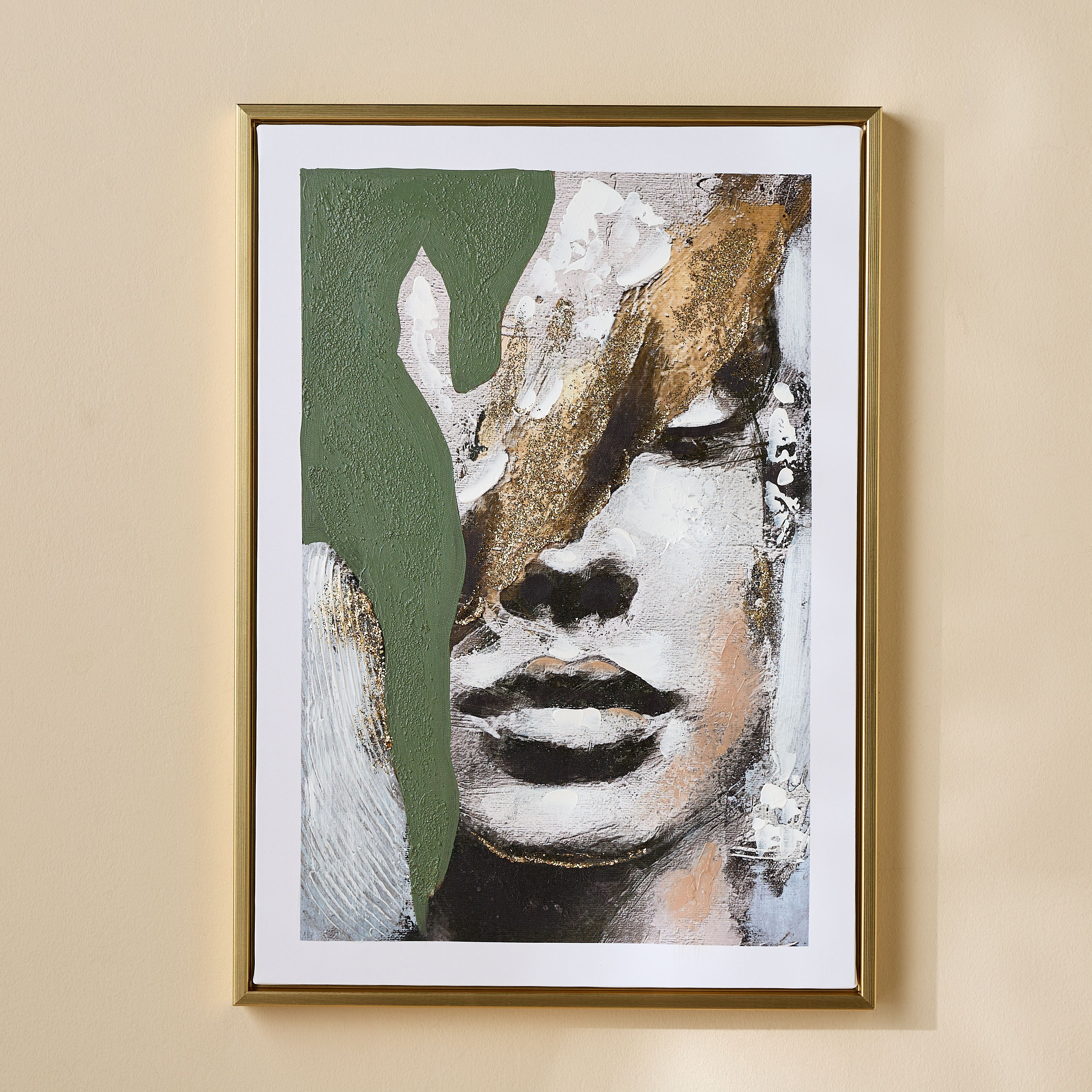 Maris Framed Canvas Hand-Painted Wall Art - 50x70 cm-household-walldecorandmirrors-wallart-image-1