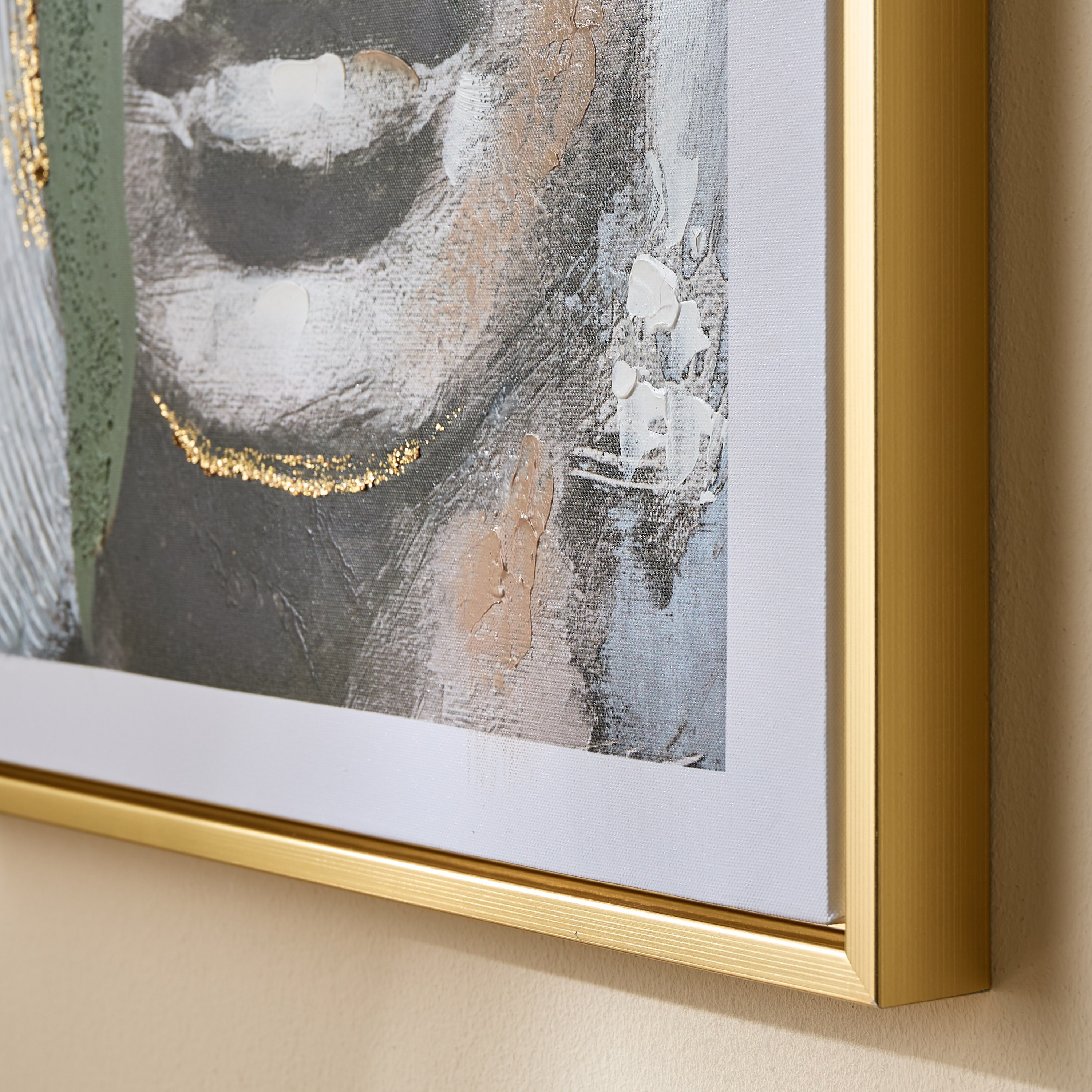 Maris Framed Canvas Hand-Painted Wall Art - 50x70 cm-household-walldecorandmirrors-wallart-image-2