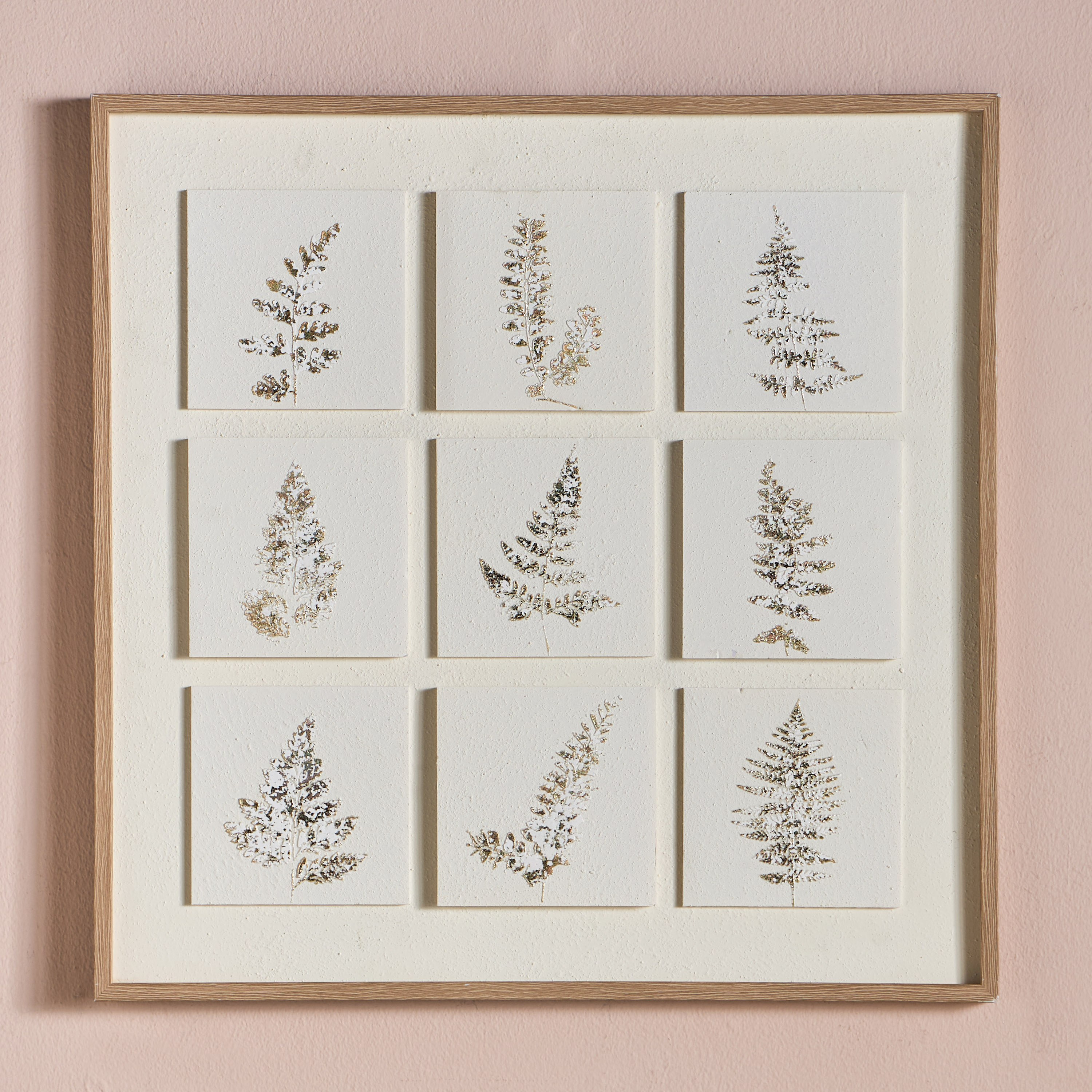 Oasis Flora Framed Wall Art - 60x60 cm-household-walldecorandmirrors-wallart-image-1