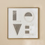 Love Framed Canvas Wall Art - 60x60 cm-household-walldecorandmirrors-wallart-image-1