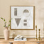 Love Framed Canvas Wall Art - 60x60 cm-household-walldecorandmirrors-wallart-image-3