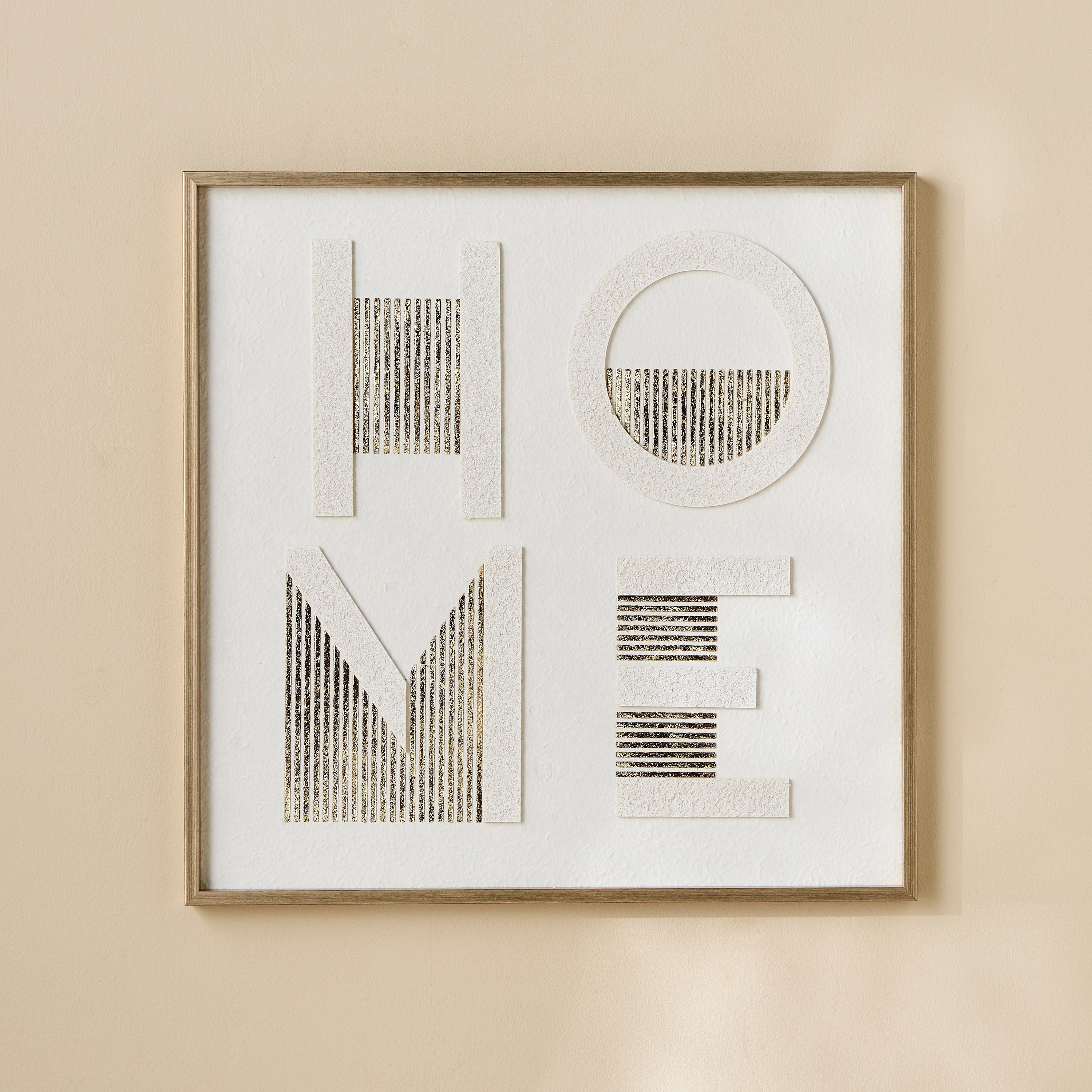 Home Framed Canvas Wall Art - 60x60 cm