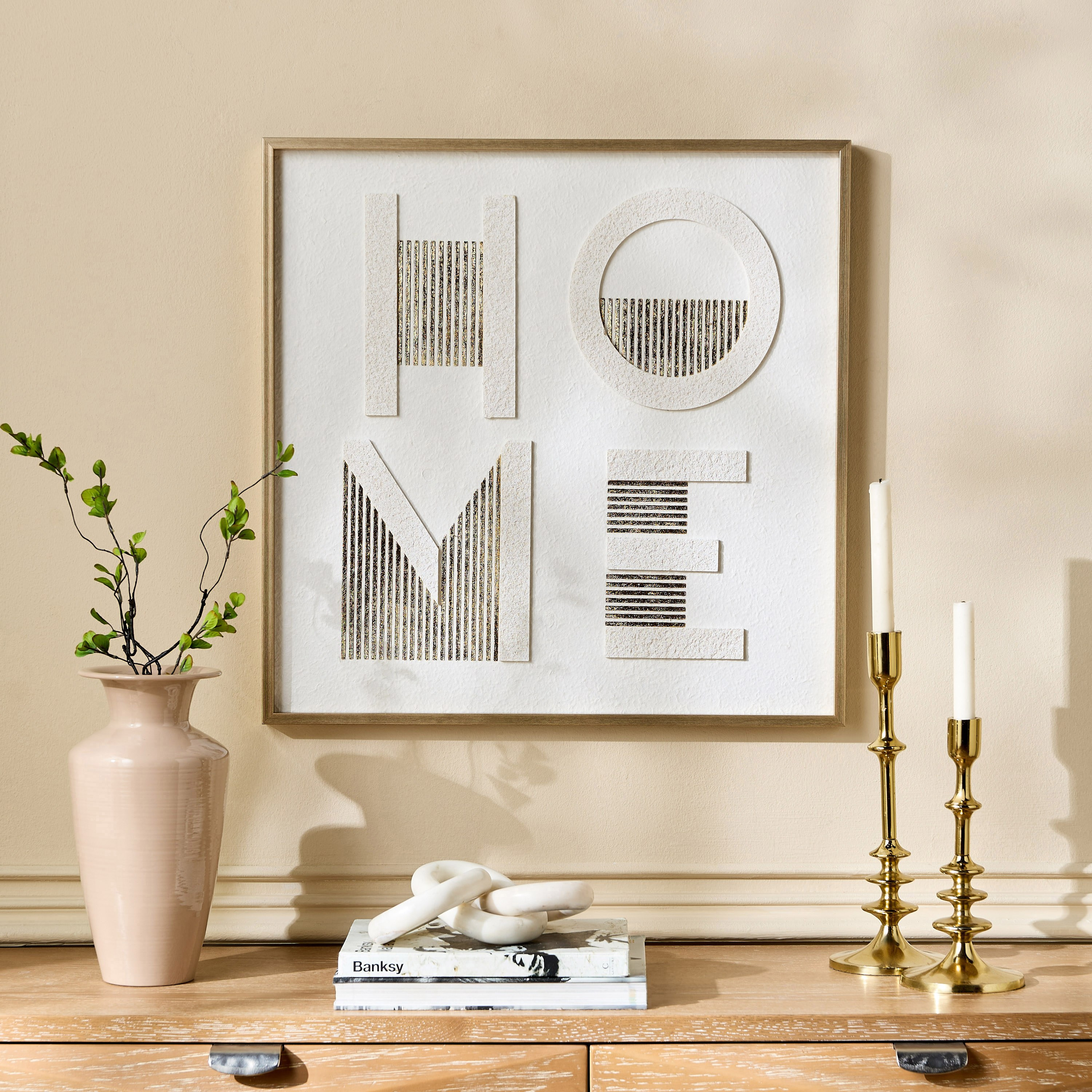 Home Framed Canvas Wall Art - 60x60 cm-household-walldecorandmirrors-wallart-image-3