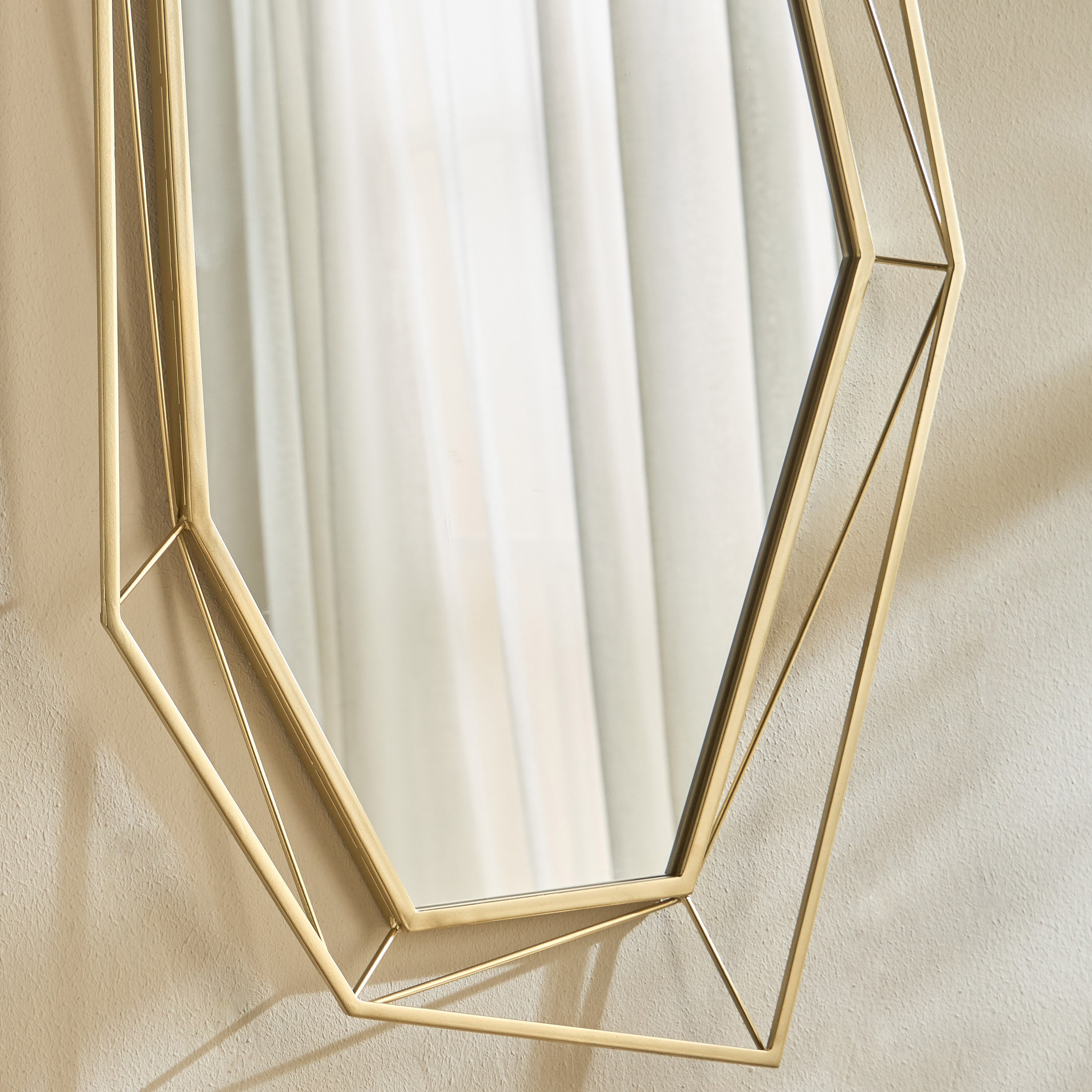 Zentra Wall Mirror - 100x51 cm-household-walldecorandmirrors-mirrors-wallmirrors-image-2