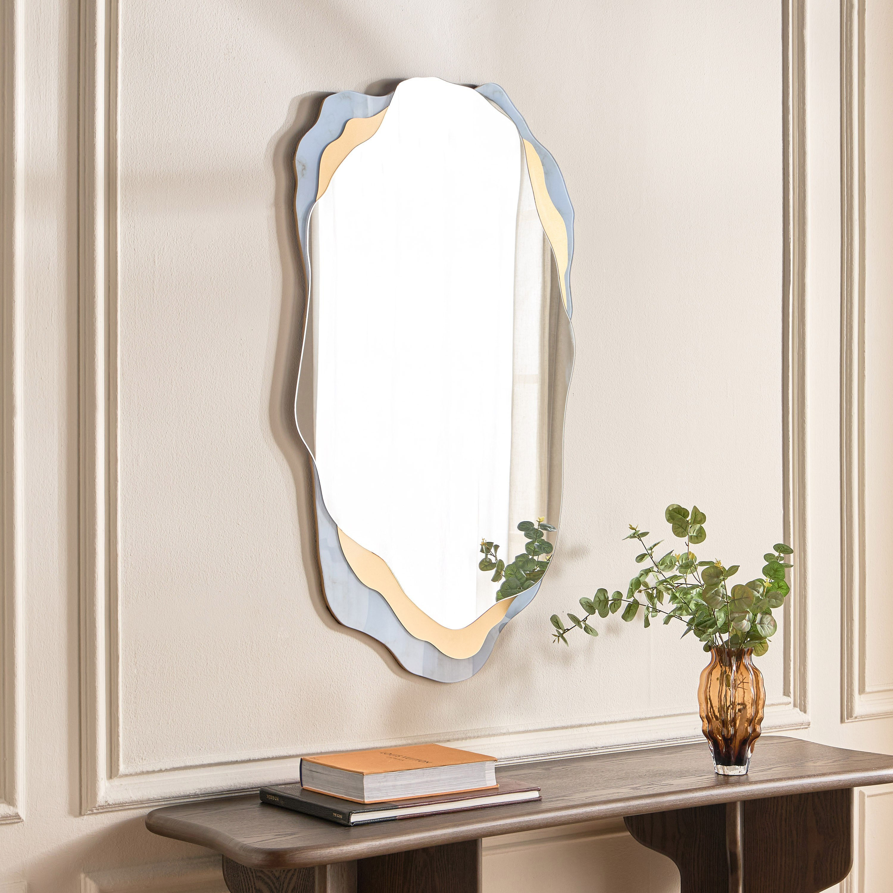 Nuvana Wall Mirror - 114x64 cm-household-walldecorandmirrors-mirrors-wallmirrors-image-1