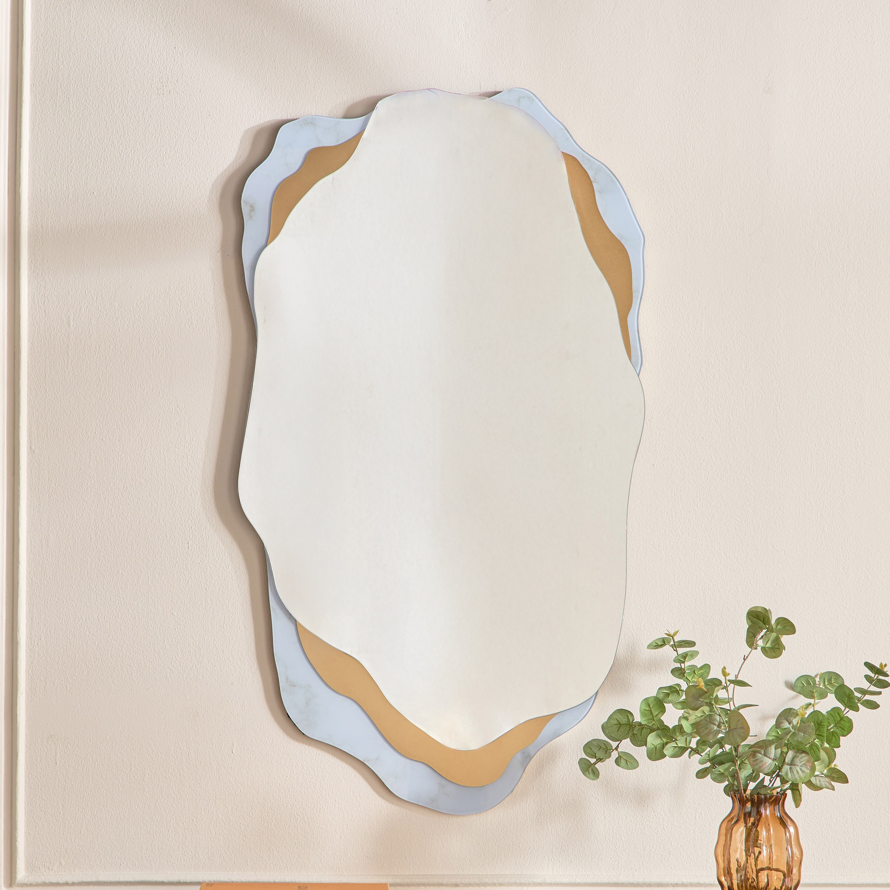 Nuvana Wall Mirror - 114x64 cm-household-walldecorandmirrors-mirrors-wallmirrors-image-2