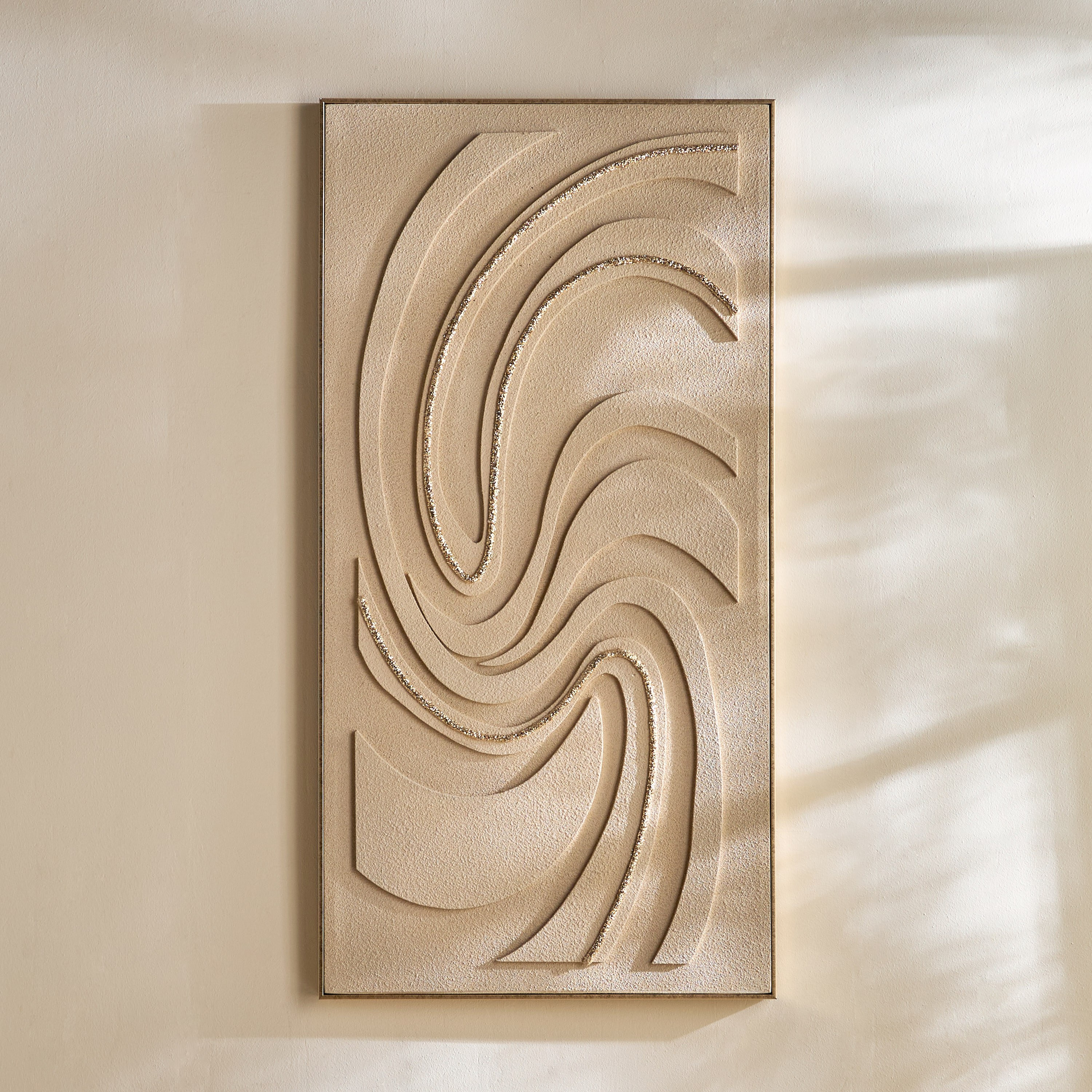 Elysiah Hand-painted Framed Canvas Wall Art - 72x142 cm-household-walldecorandmirrors-wallart-image-1