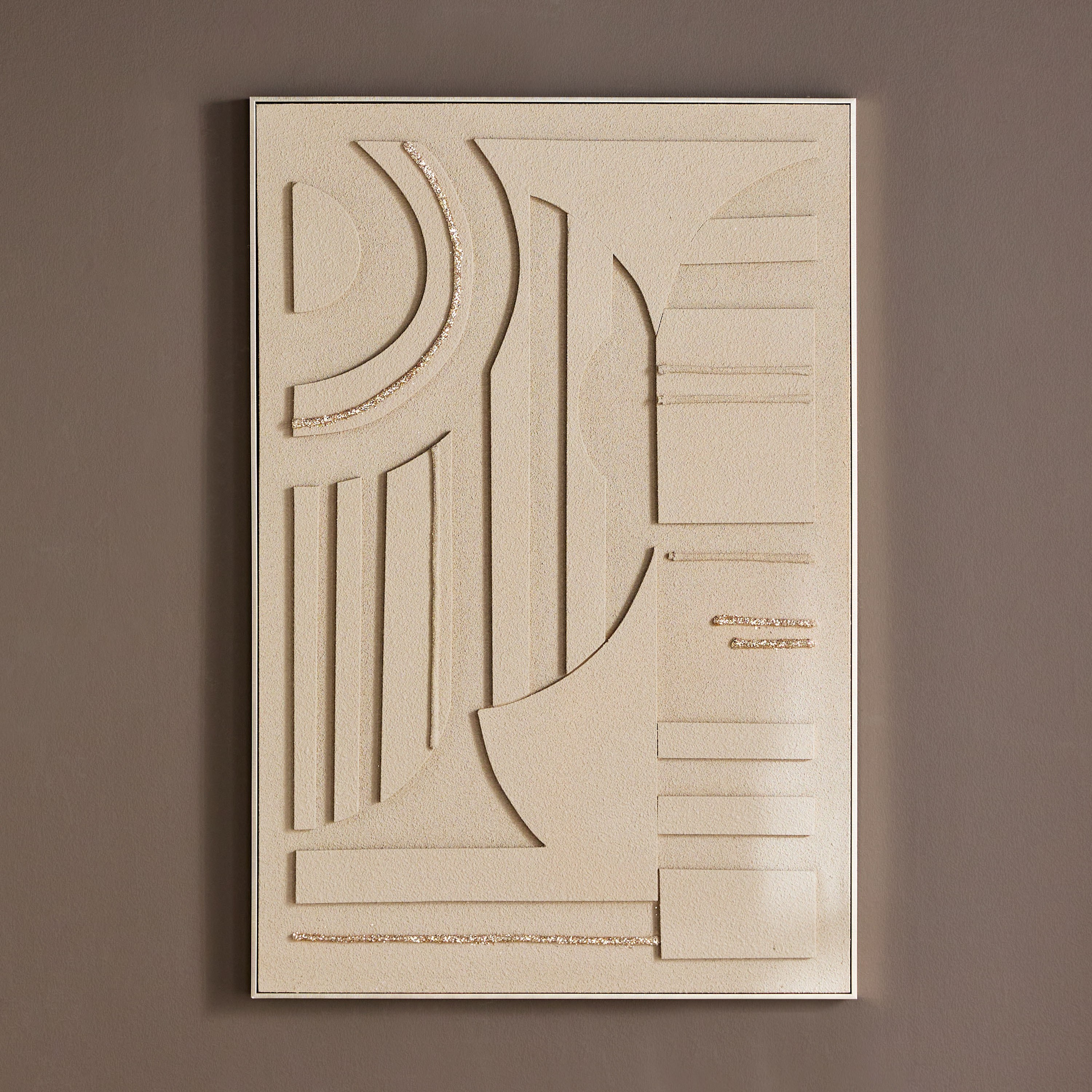 Strata Hand-Painted Framed Canvas Wall Art - 82x122 cm
