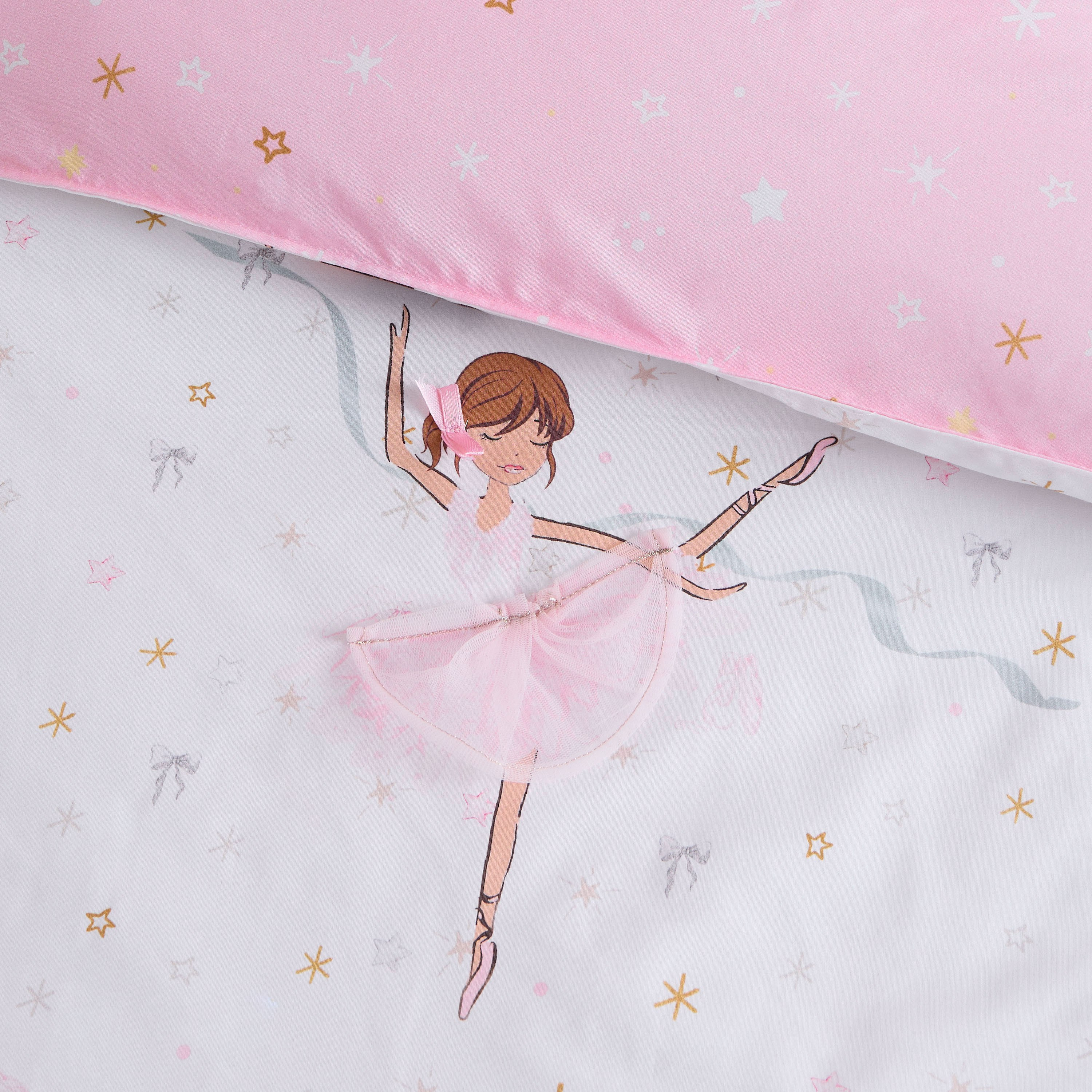 طقم لحاف كامل قطن قطعتين 200 خيط بوجهين وبطبعات - إيزابيلا- 160x220 سم-babyandkids-beddingandwindows-bedding-comforters-image-4
