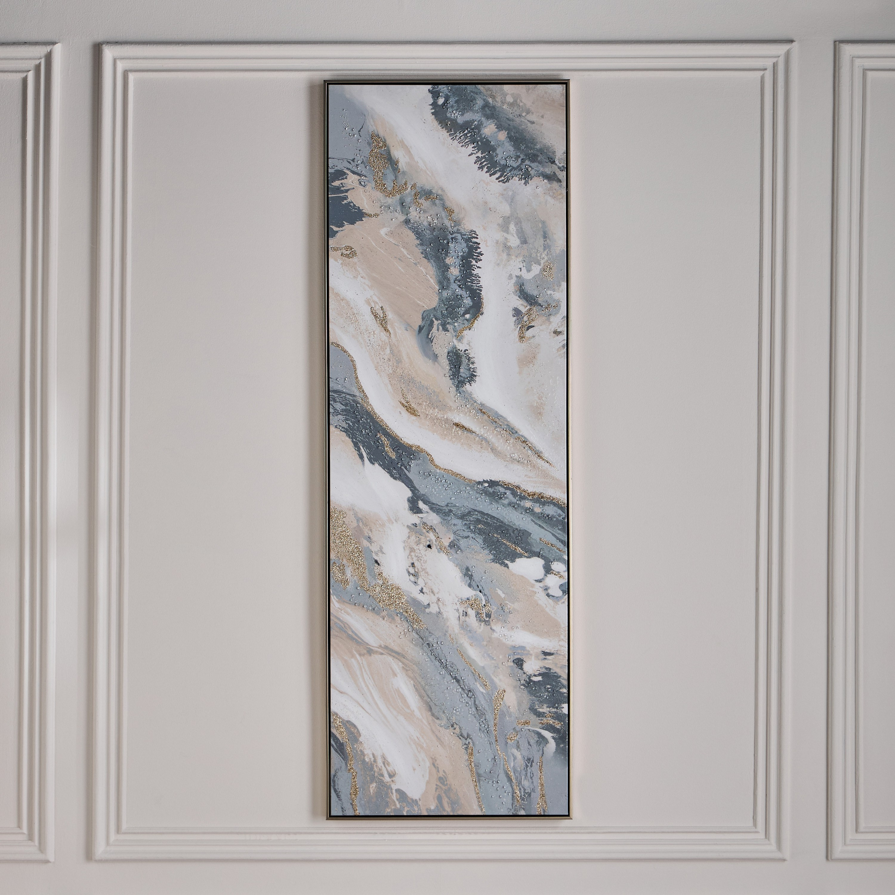 Amihan Jewelled Framed Wall Art - 60x180 cm-household-walldecorandmirrors-wallart-image-1