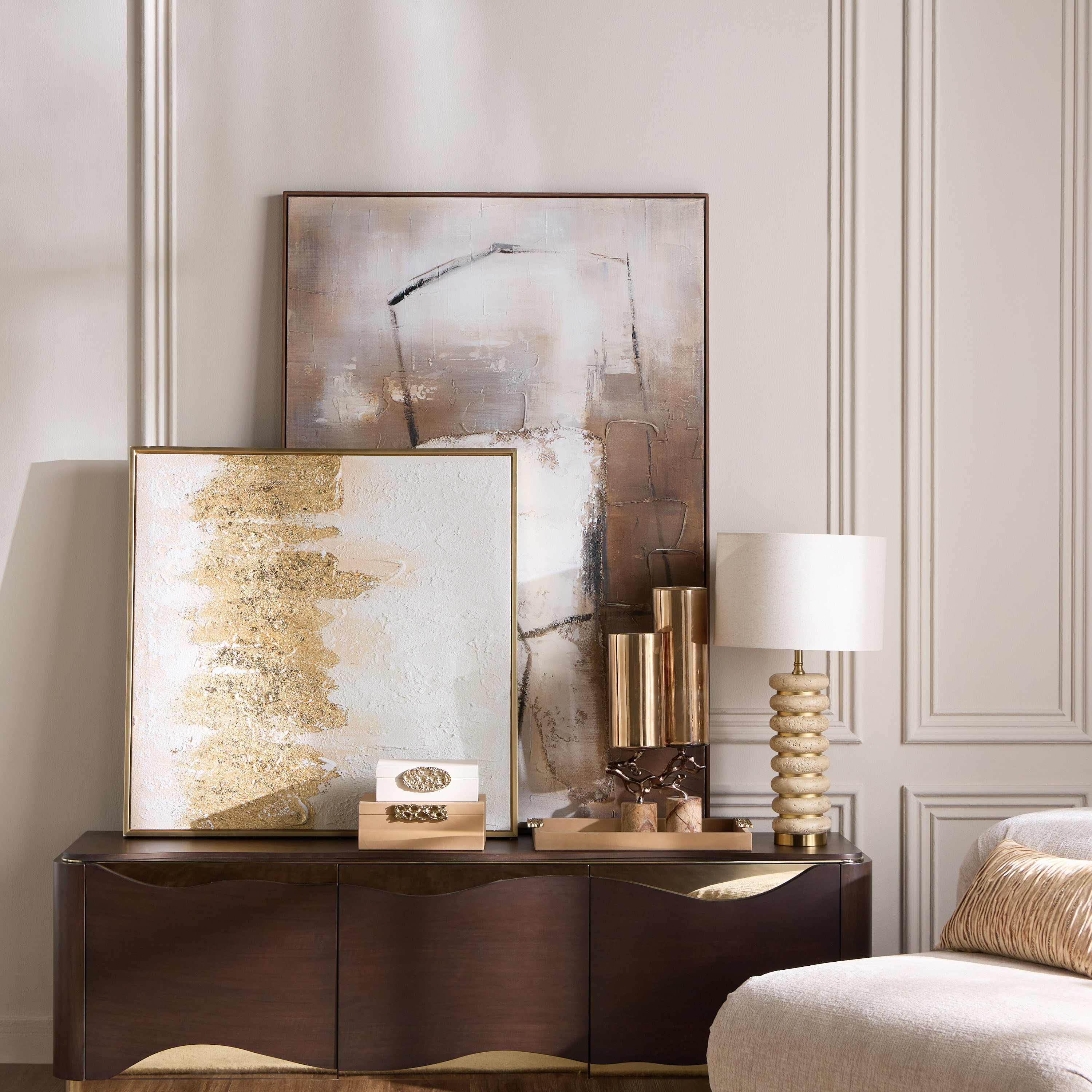 زينة حائط كانفاس مؤطرة - فلامارا - 100x150 سم-household-walldecorandmirrors-wallart-image-3