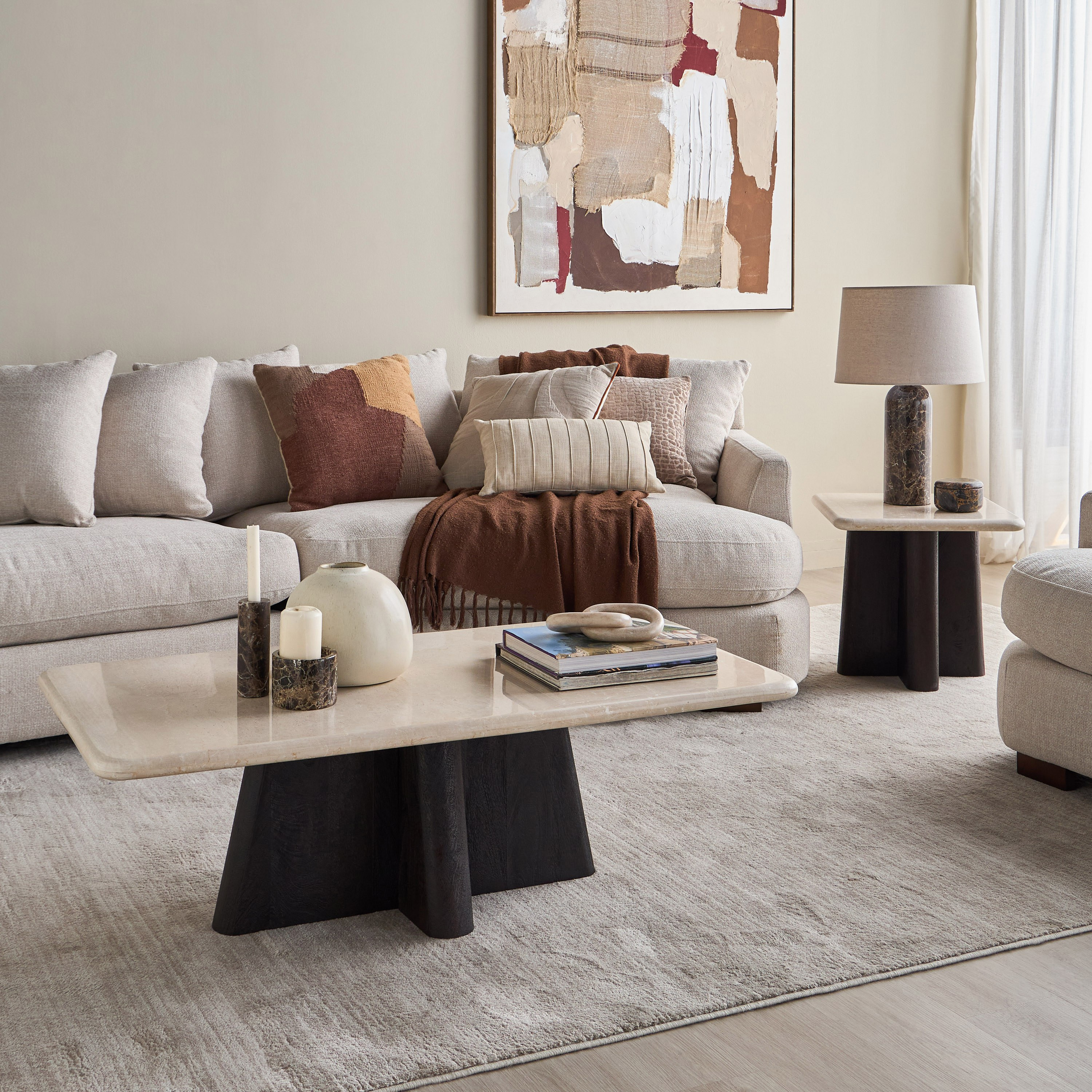 طاولة جانبية بسطح رخامي - رايلي-furniture-livingroom-sideandendtables-image-6