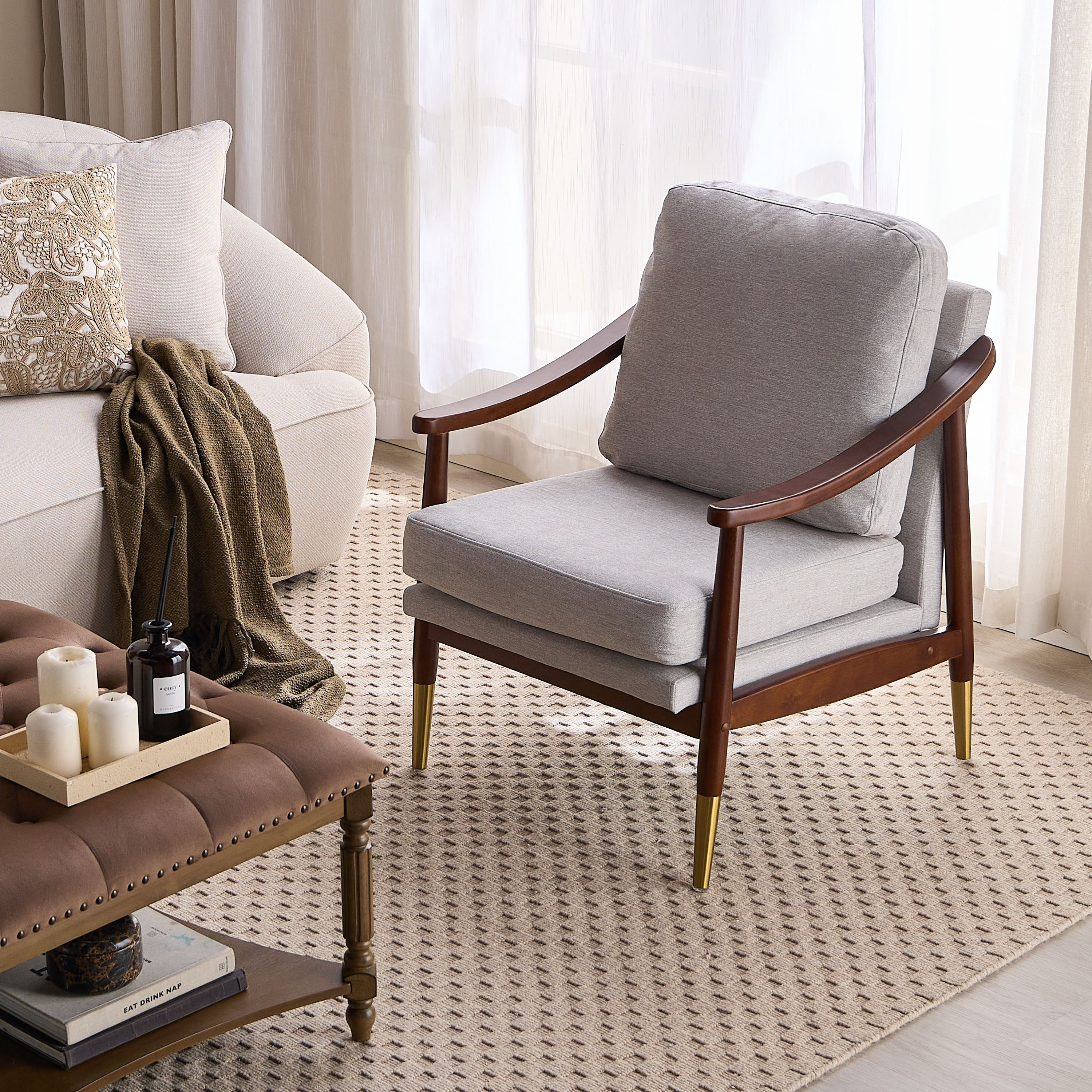 كرسي قماشي بمساند ذراعين - ديلسون-furniture-sofaandseating-armchairs-image-9