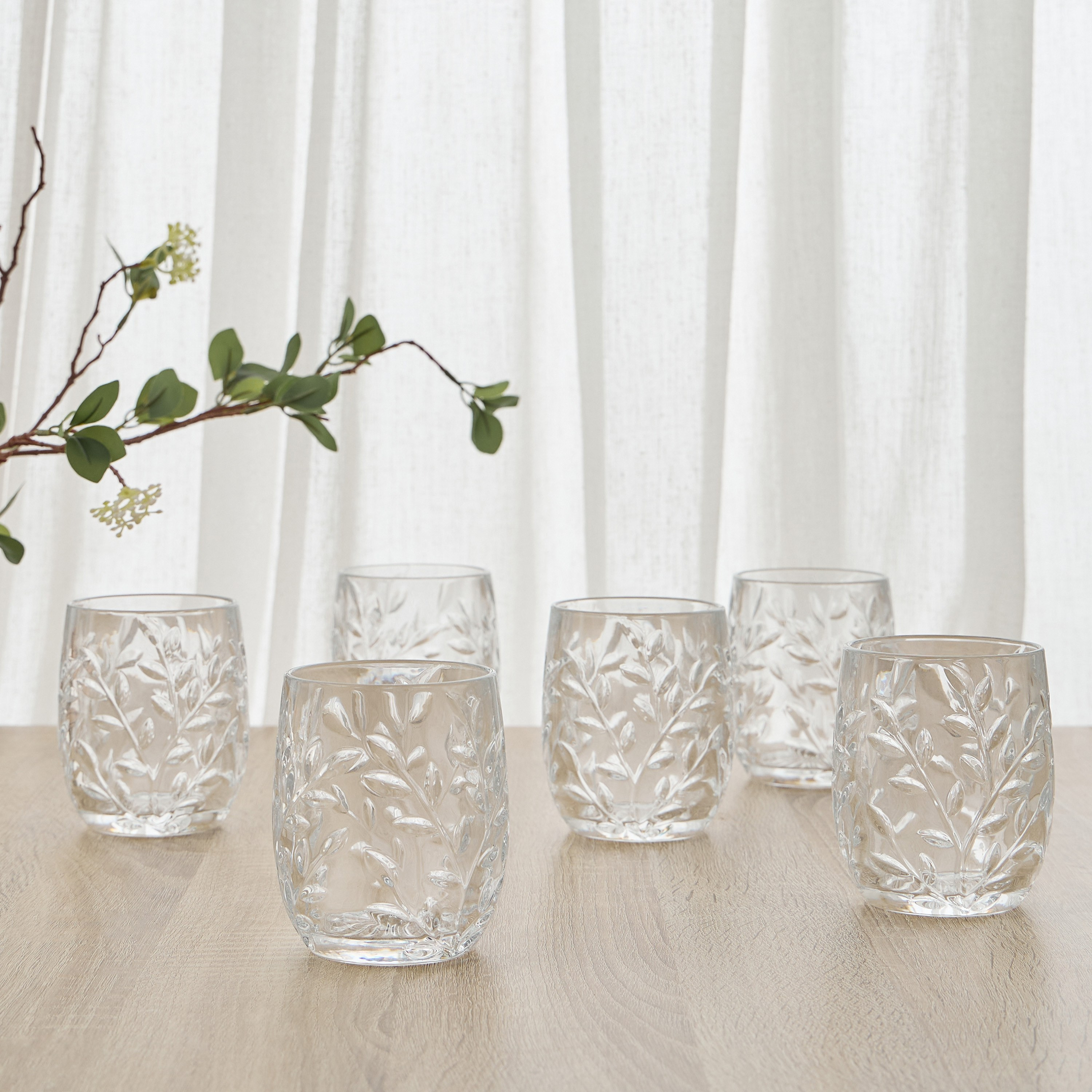 Courtyard 6-Piece DOF Glass Set - 280 ml