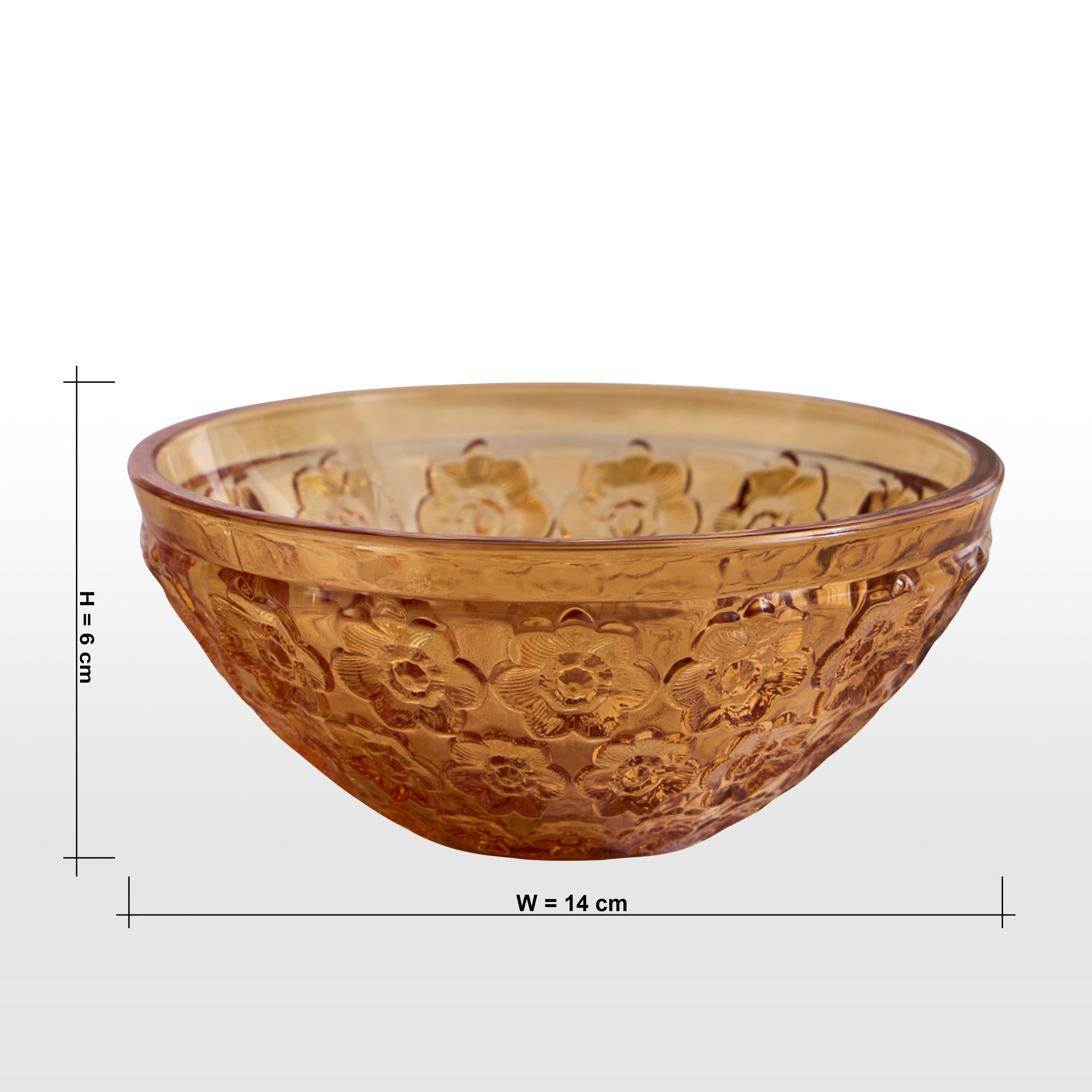 Bedouin Glass Serving Bowl - 14 cm-household-dining-dinnerware-bowls-image-4