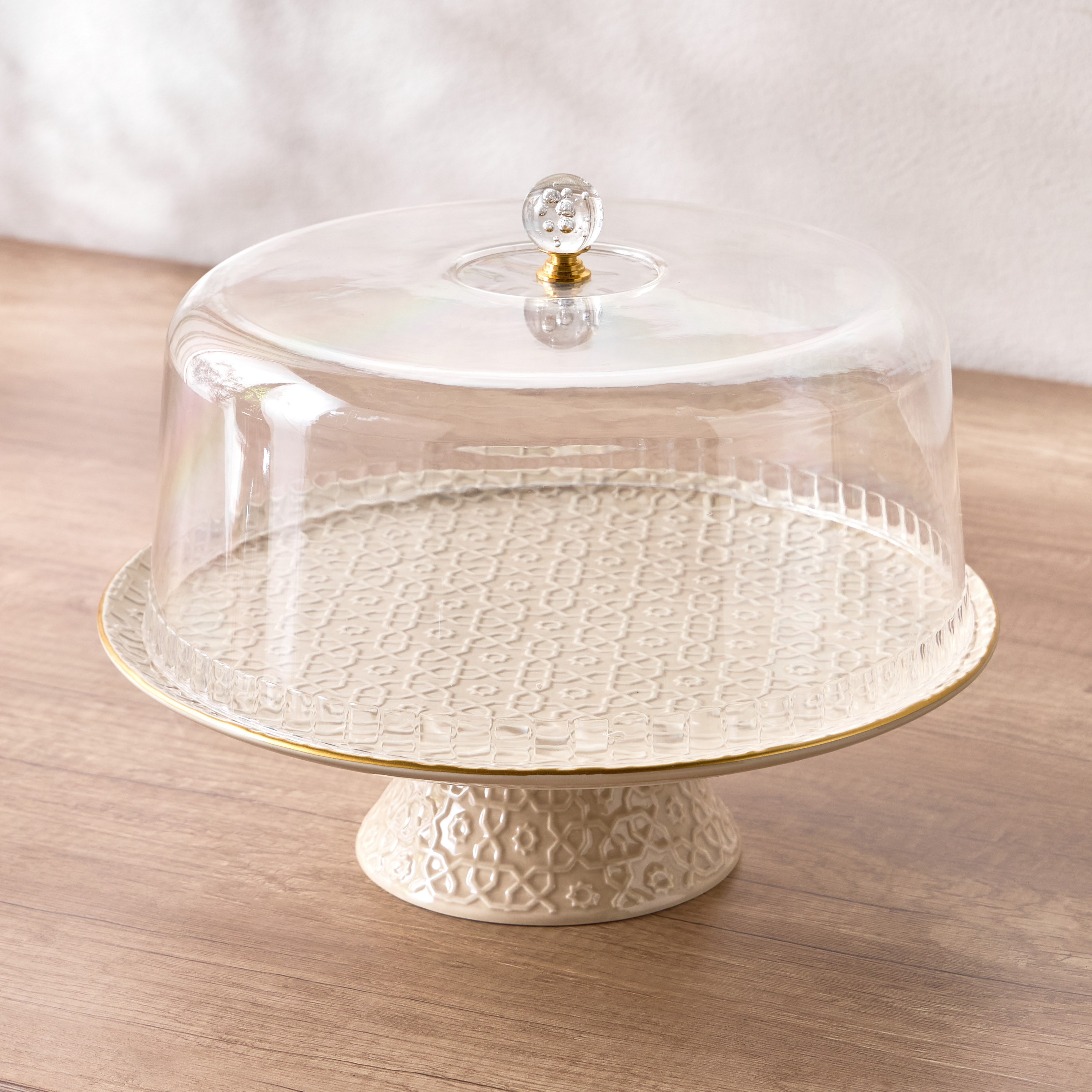 Marhaba Domed Cake Stand - 32 cm-household-dining-serveware-cakestands-image-1