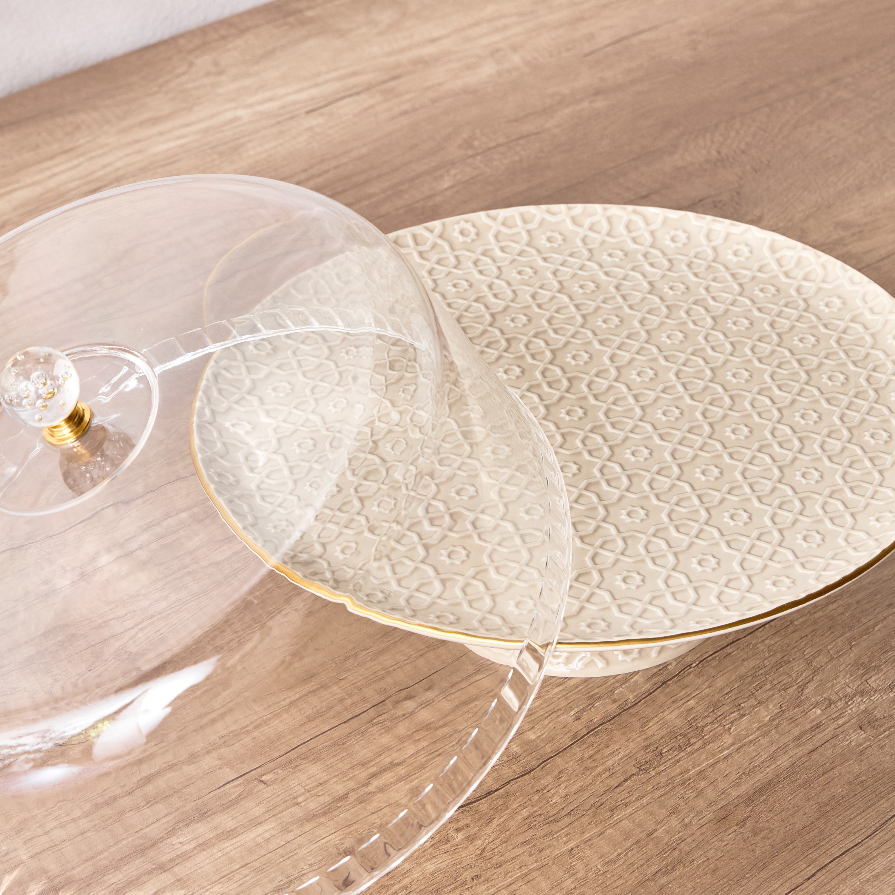 Marhaba Domed Cake Stand - 32 cm-household-dining-serveware-cakestands-image-2