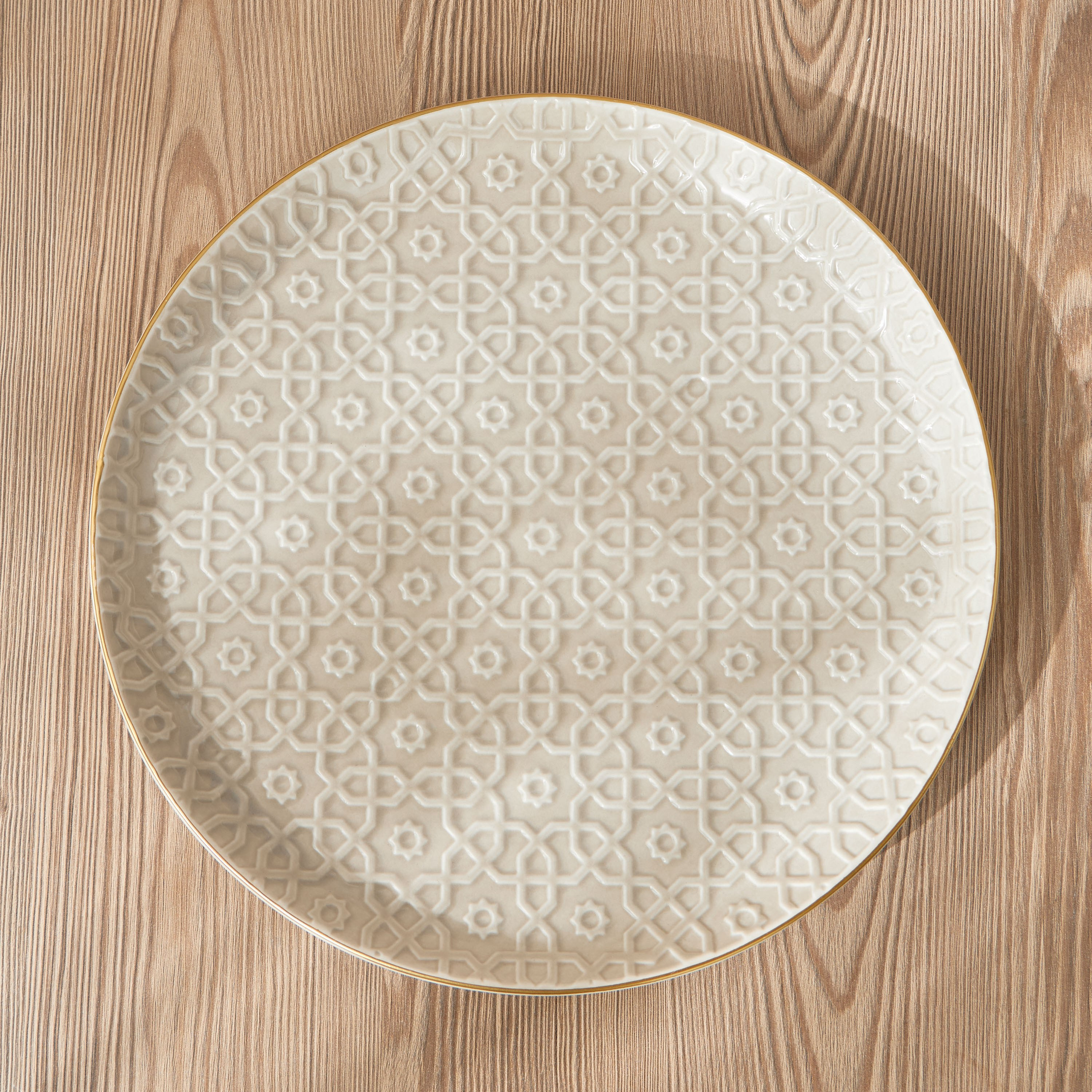 Marhaba Porcelain Serving Plate - 27 cm-household-dining-dinnerware-plates-image-1