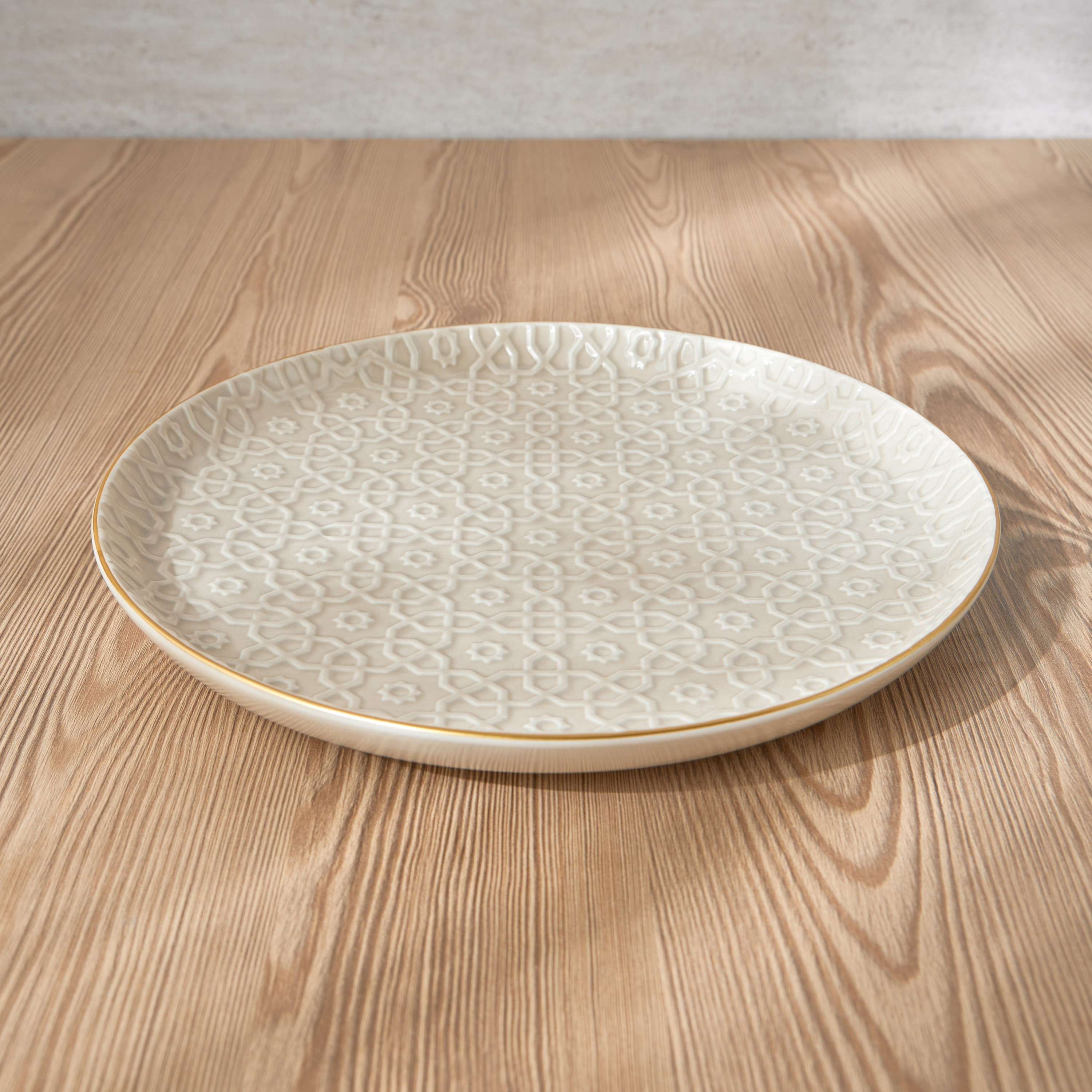 Marhaba Porcelain Serving Plate - 27 cm-household-dining-dinnerware-plates-image-2